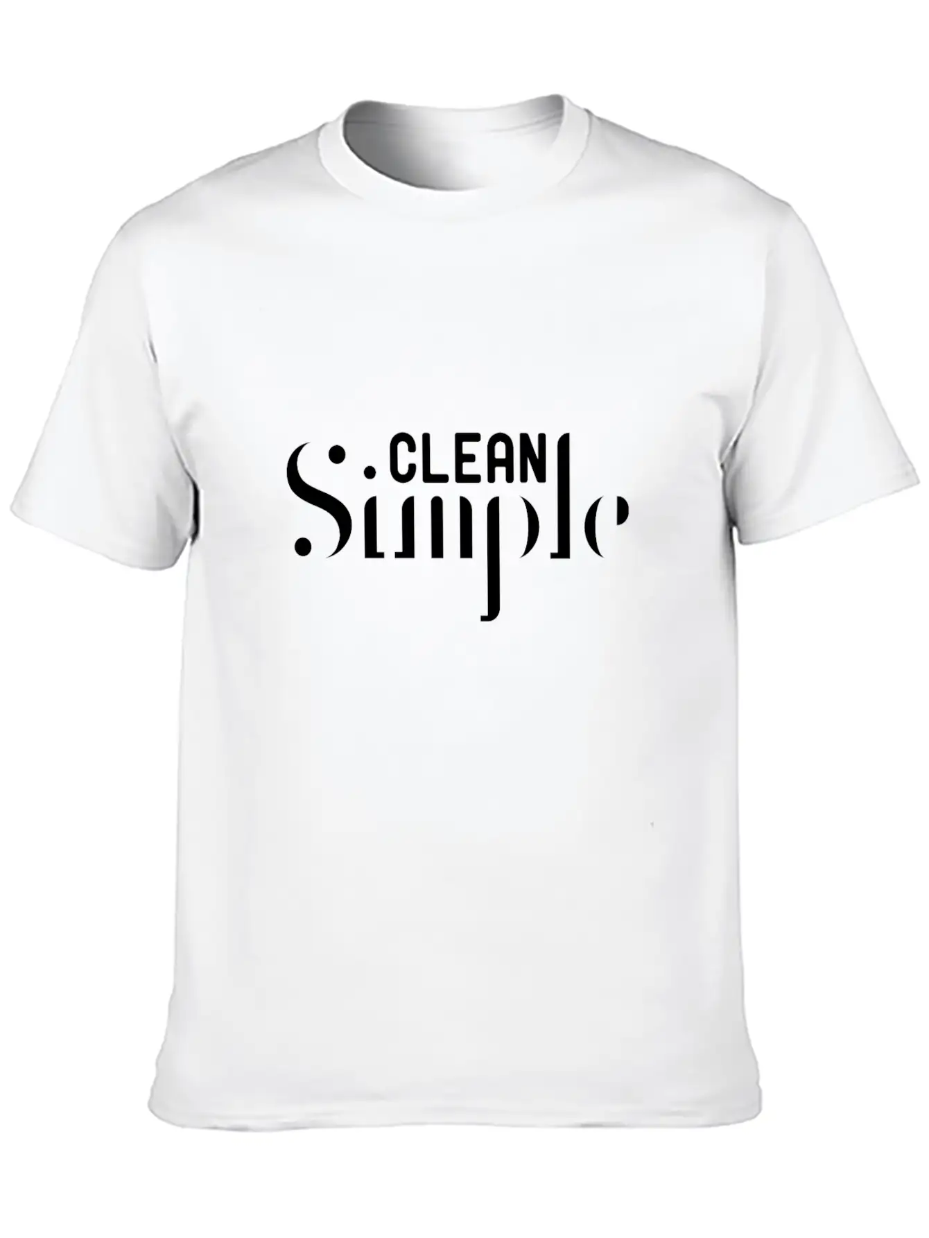 Simple Clean Abstract2 Lightweight Cotton T-Shirt – Daily Comfort Graphic Shirt