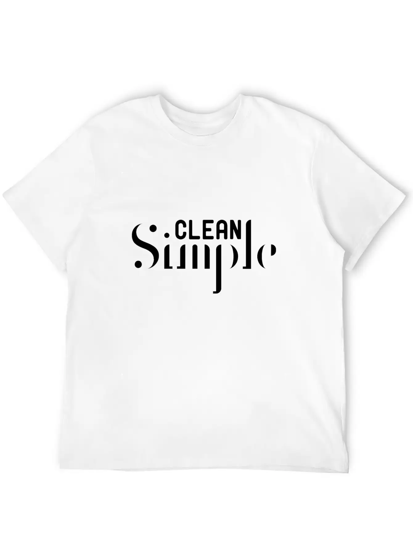 Simple Clean Abstract2 Lightweight Cotton T-Shirt – Daily Comfort Graphic Shirt