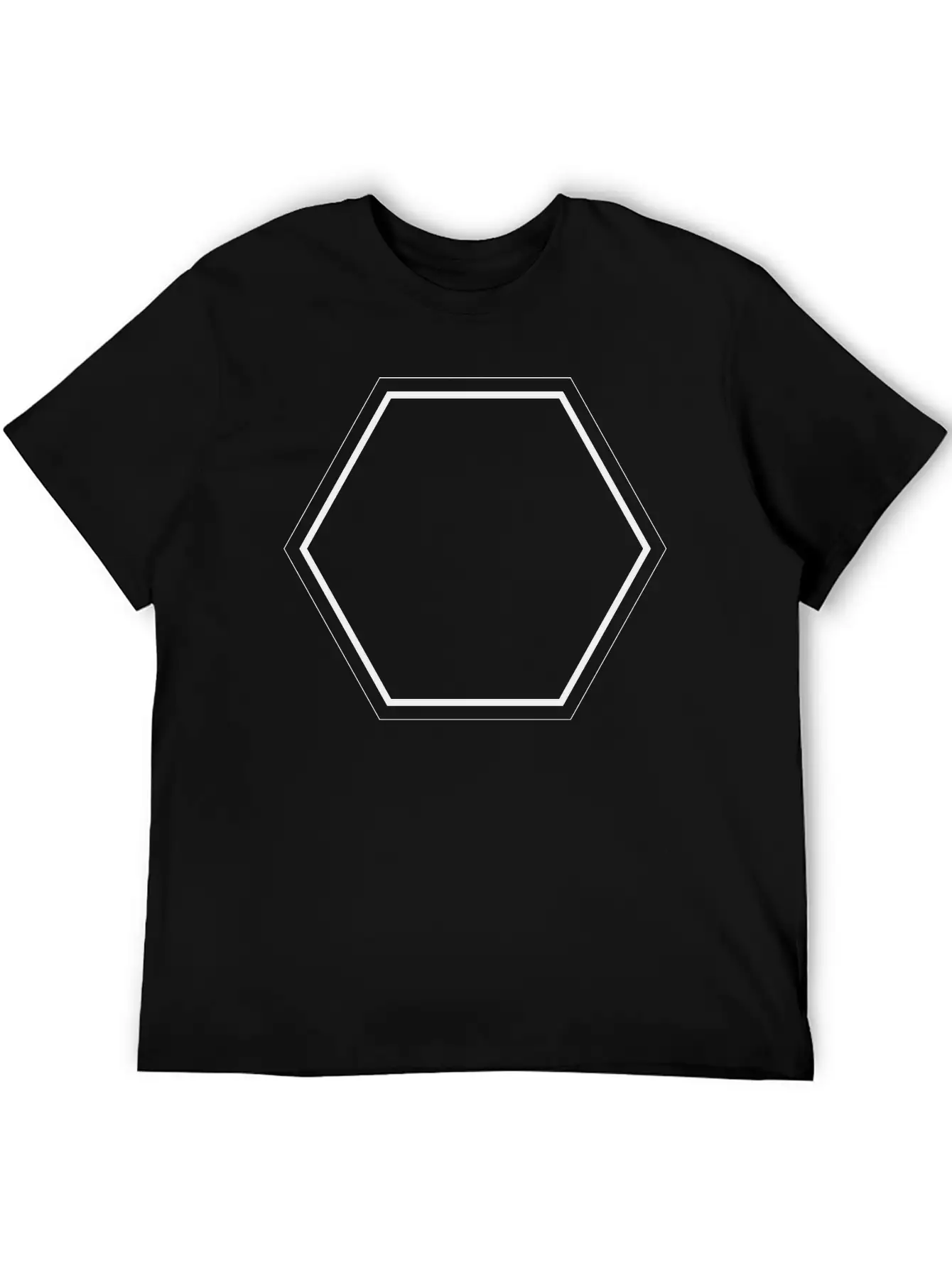 Simple Hexagon Soft Cotton Short Sleeve Tee – Unisex Wardrobe Staple