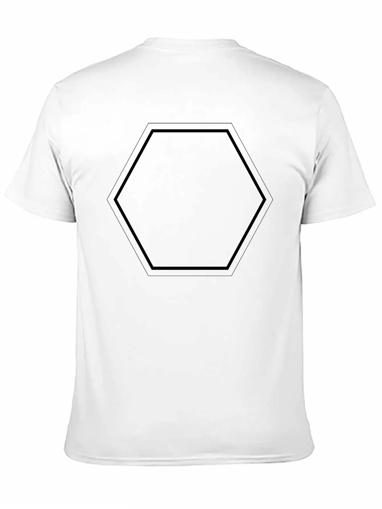 Simple Hexagon Soft Cotton Short Sleeve Tee – Unisex Wardrobe Staple