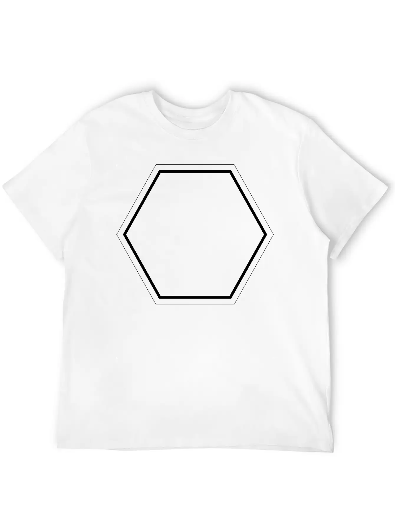 Simple Hexagon Soft Cotton Short Sleeve Tee – Unisex Wardrobe Staple