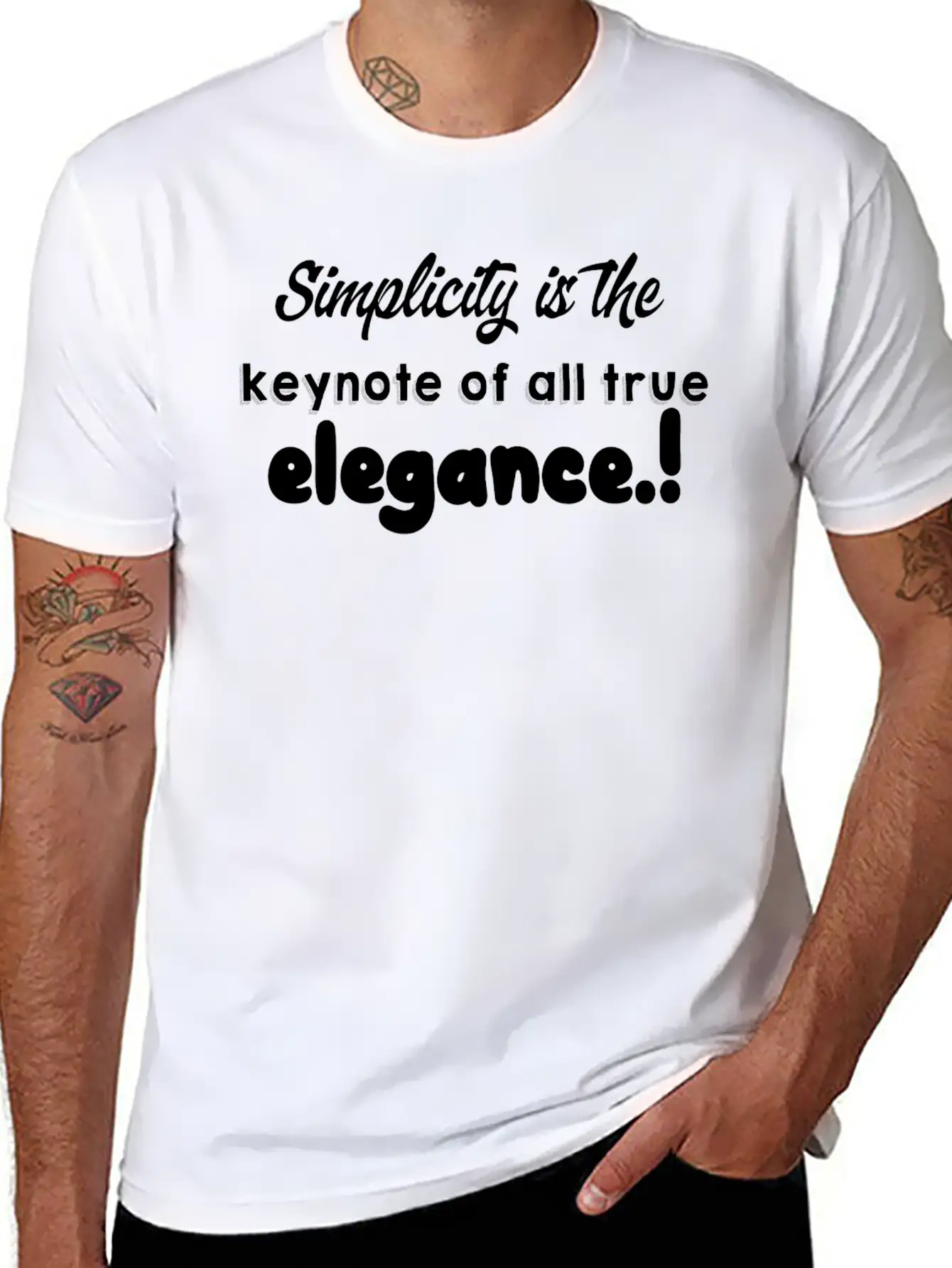 Simplicity Is The Keynote Of All True Elegance.! Unisex Casual T-Shirt – Clean Design For Daily Comfort