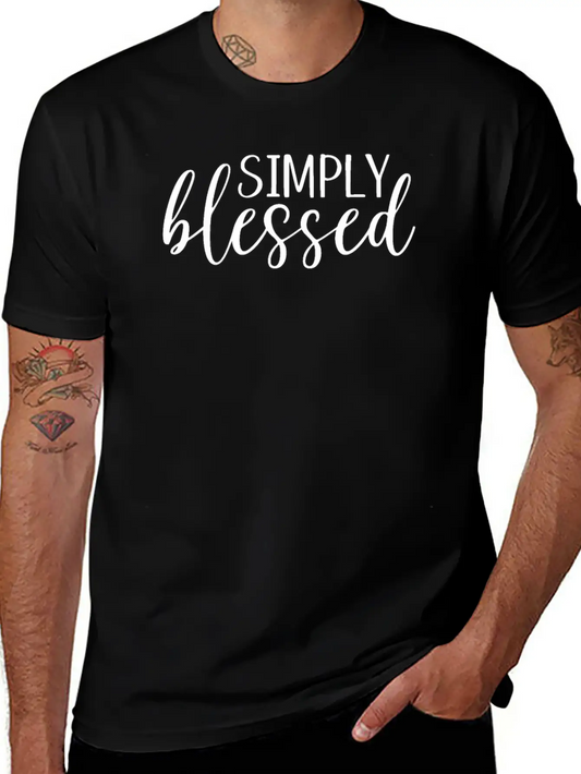 Simpliy Blessed Unisex Casual T-Shirt – Clean Design For Daily Comfort