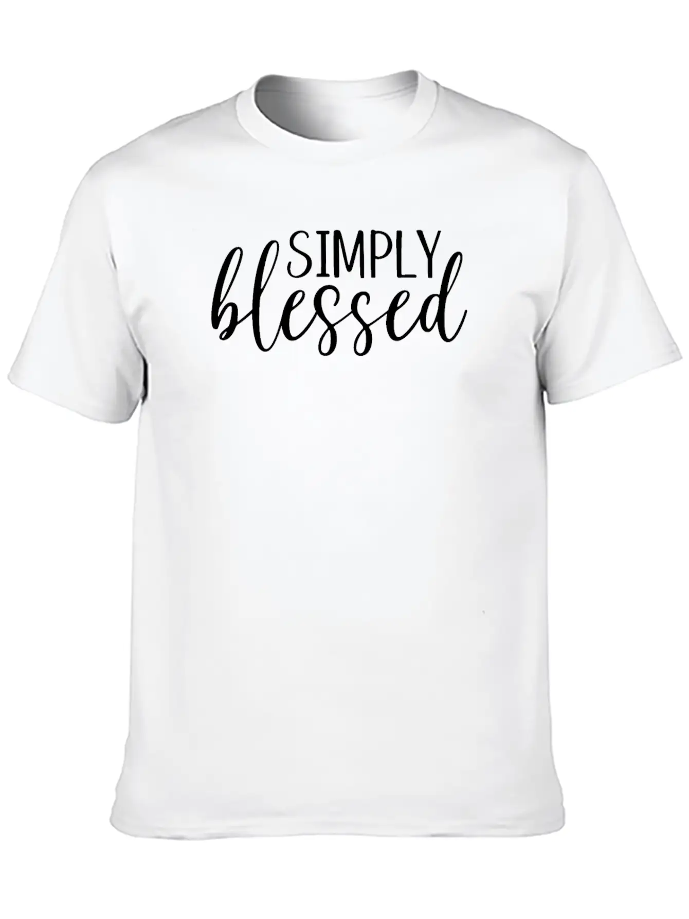 Simpliy Blessed Unisex Casual T-Shirt – Clean Design For Daily Comfort