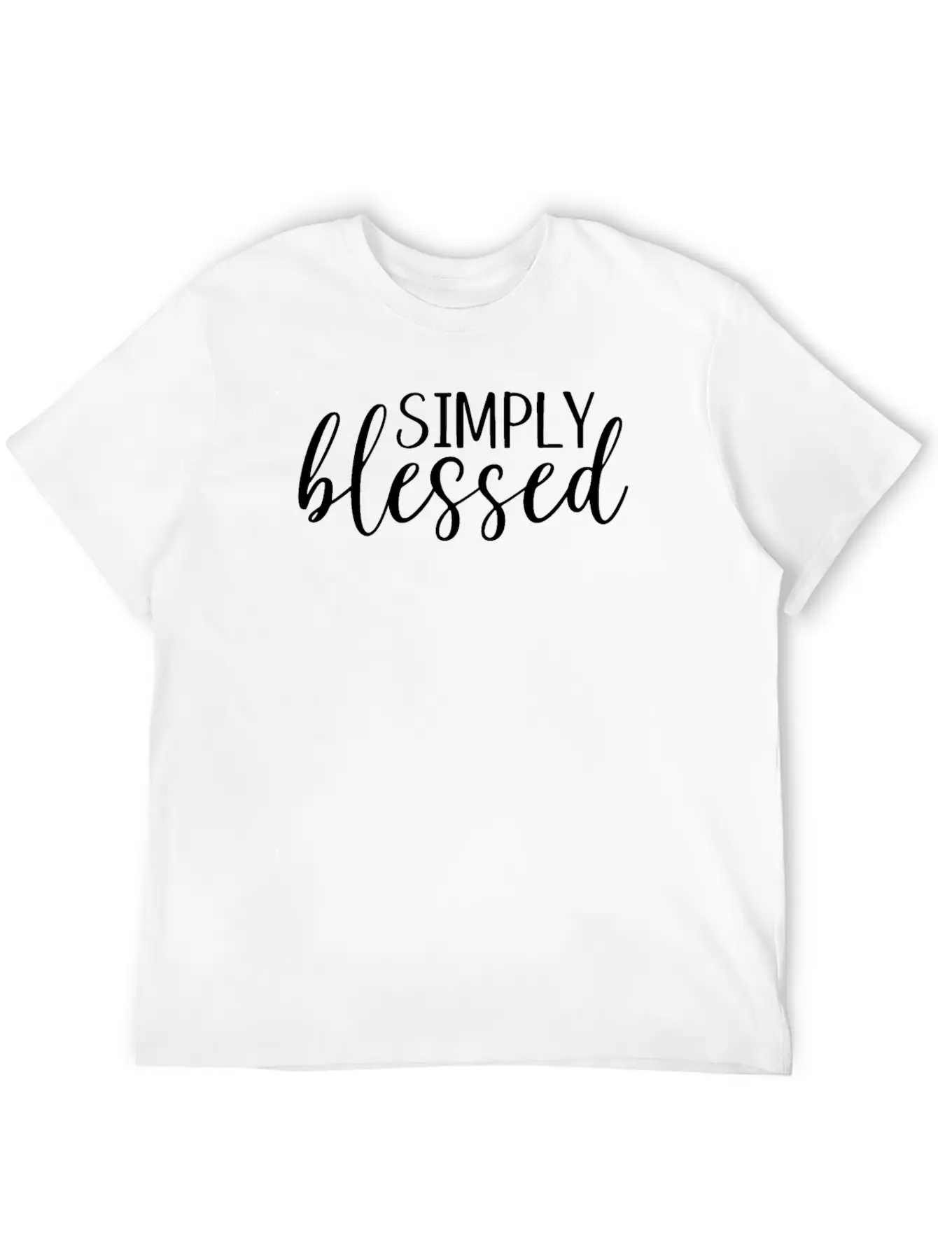 Simpliy Blessed Unisex Casual T-Shirt – Clean Design For Daily Comfort