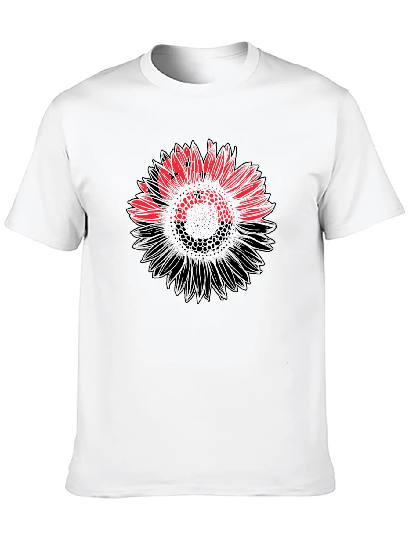 Singapore Flag Sunflower Basic Graphic T-Shirt – Daily Comfort In Soft Cotton