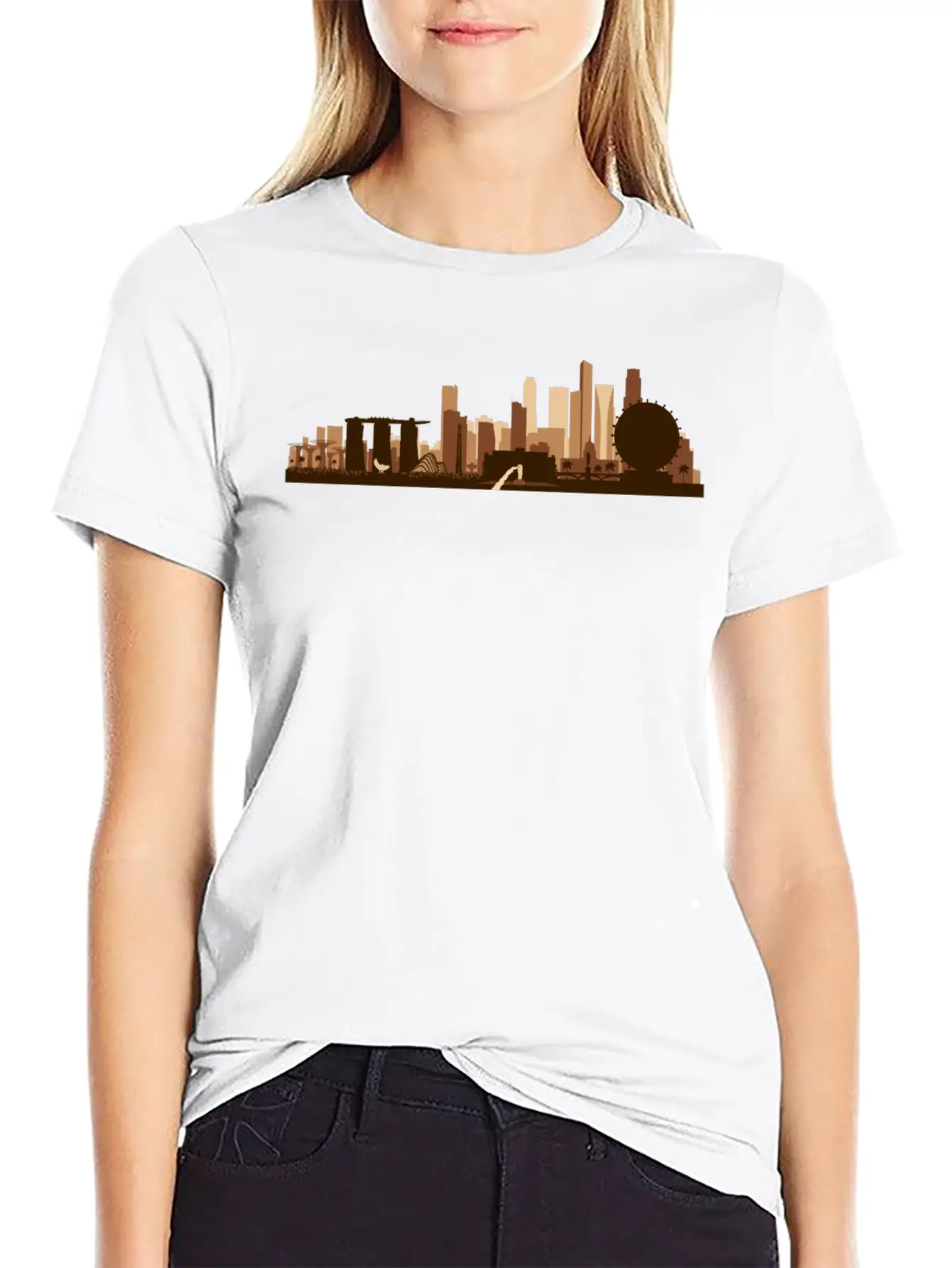 Singapore Unisex Casual T-Shirt – Clean Design For Daily Comfort