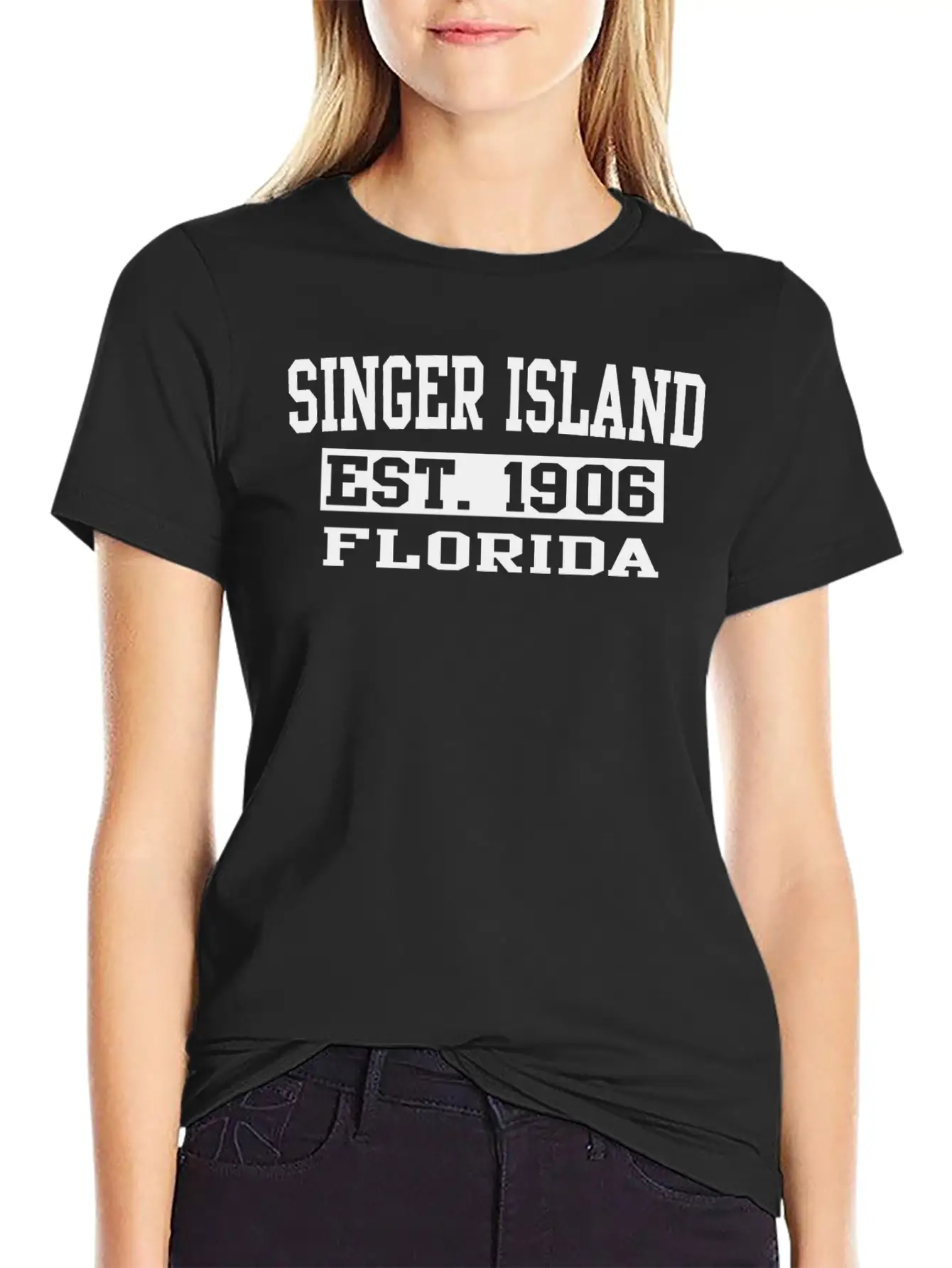 Singer Island Florida Souvenirs Singer Island FL Modern Fit Casual T-Shirt – Clean And Versatile Design