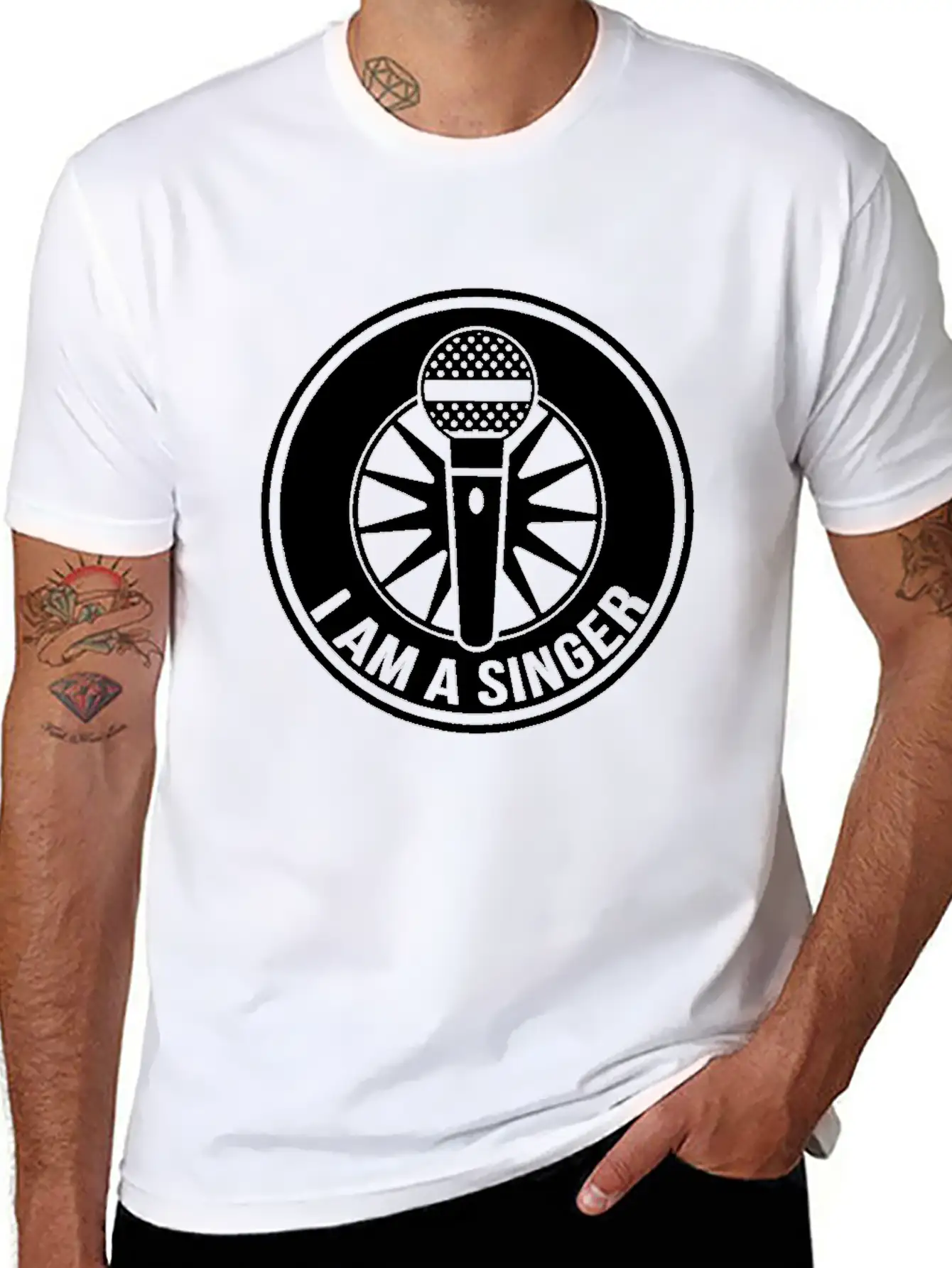 Singer Mic Relaxed Everyday Tee – Lightweight And Durable Cotton