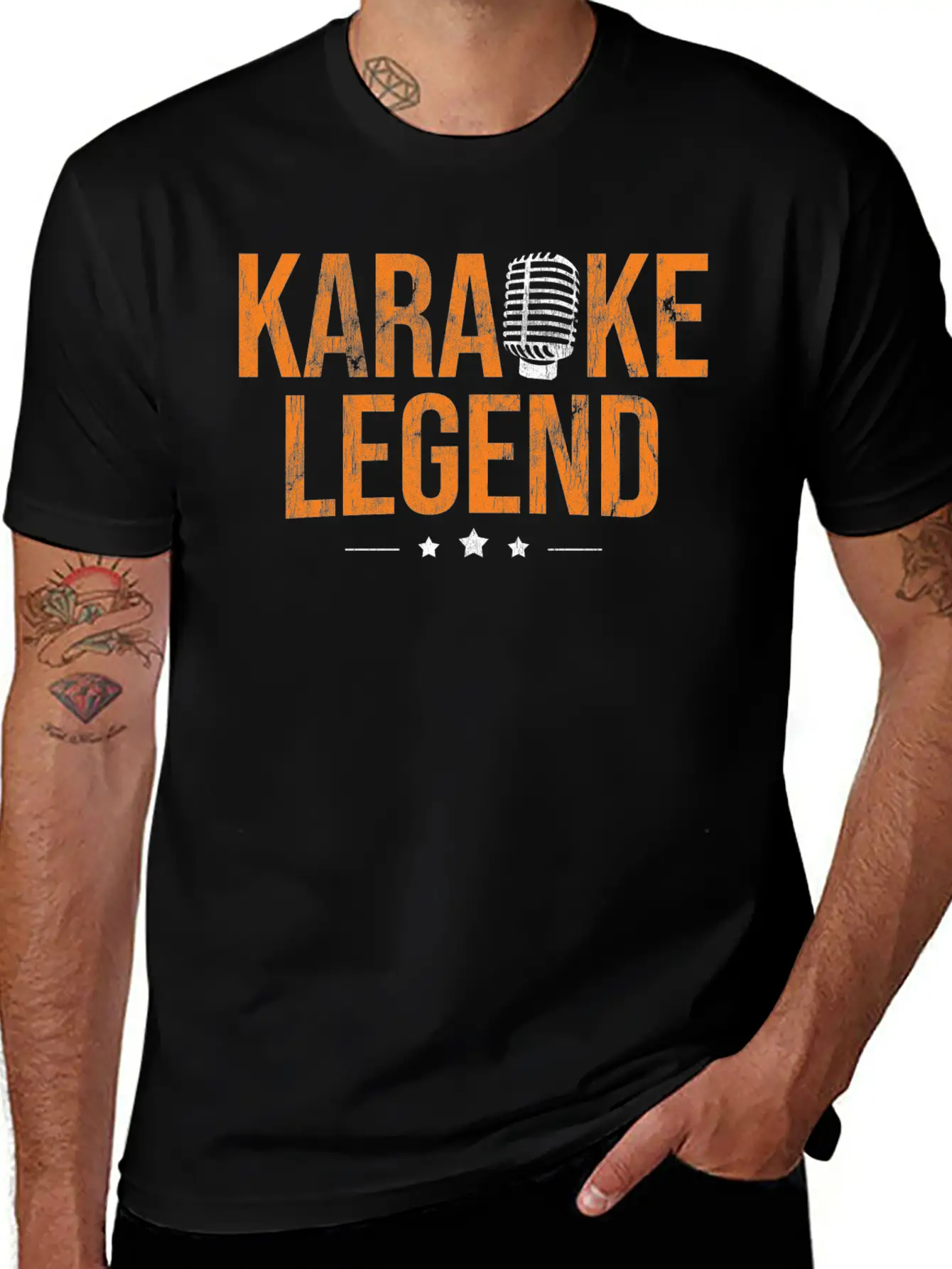 Singing Microphone Karaoke Lightweight Cotton T-Shirt – Daily Comfort Graphic Shirt