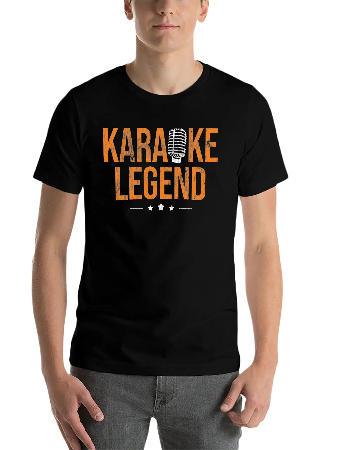 Singing Microphone Karaoke Lightweight Cotton T-Shirt – Daily Comfort Graphic Shirt