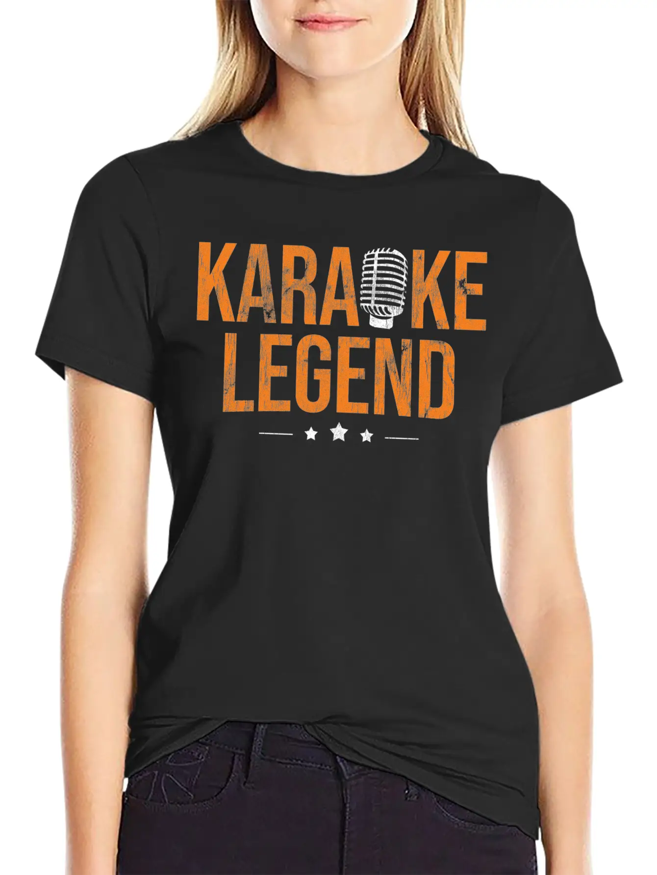 Singing Microphone Karaoke Lightweight Cotton T-Shirt – Daily Comfort Graphic Shirt