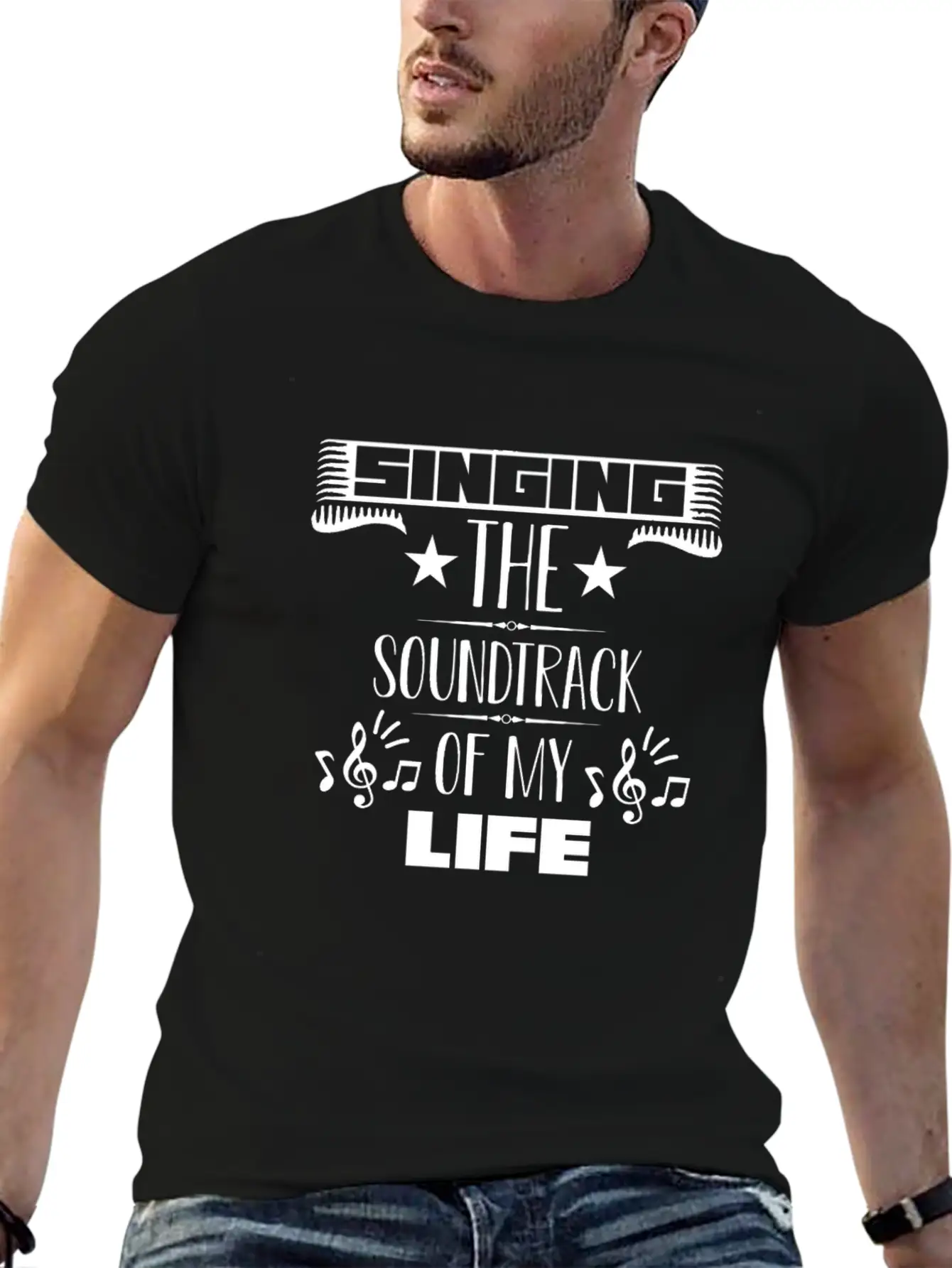 Singing The Soundtrack Of My Life Singer Music Unisex Casual T-Shirt ��� Clean Design For Daily Comfort