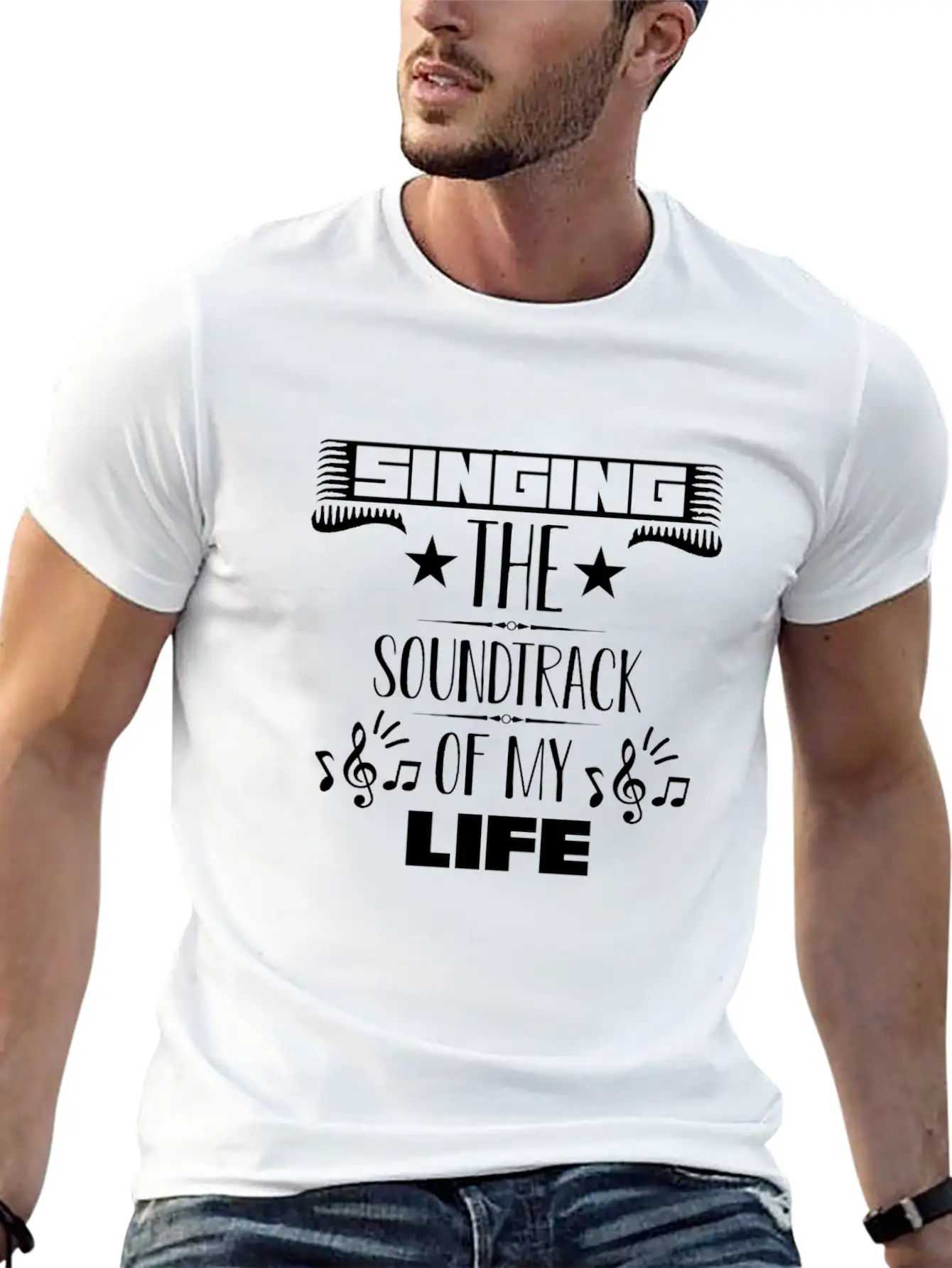 Singing The Soundtrack Of My Life Singer Music Unisex Casual T-Shirt ��� Clean Design For Daily Comfort