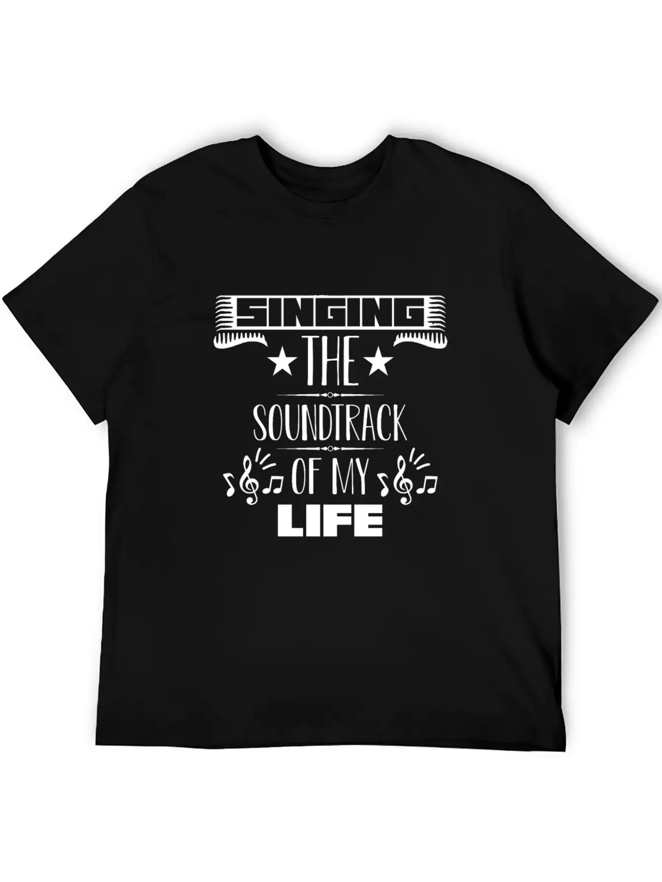 Singing The Soundtrack Of My Life Singer Music Unisex Casual T-Shirt ��� Clean Design For Daily Comfort