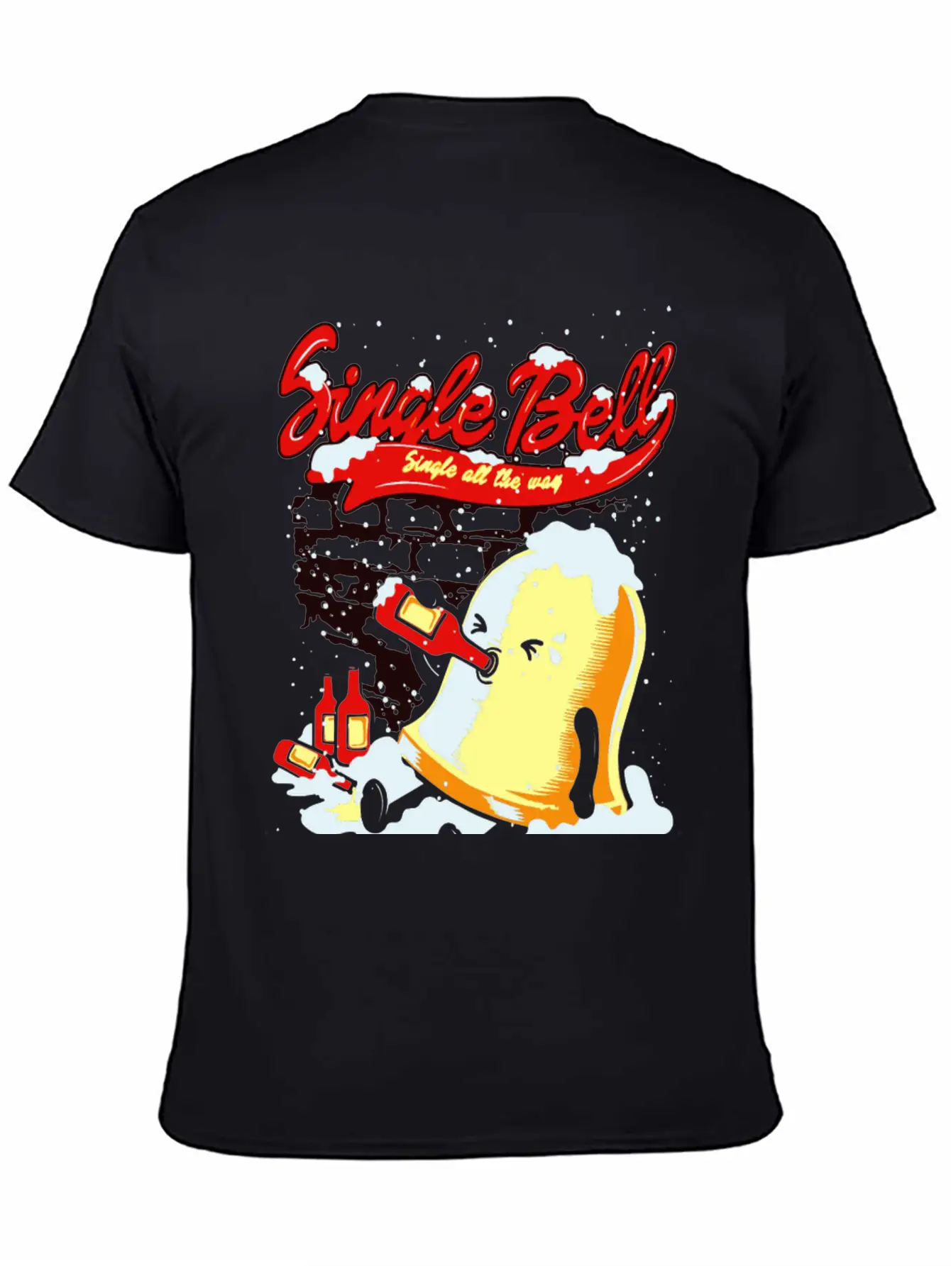 Single Bell - Single All The Way Basic Graphic T-Shirt – Daily Comfort In Soft Cotton