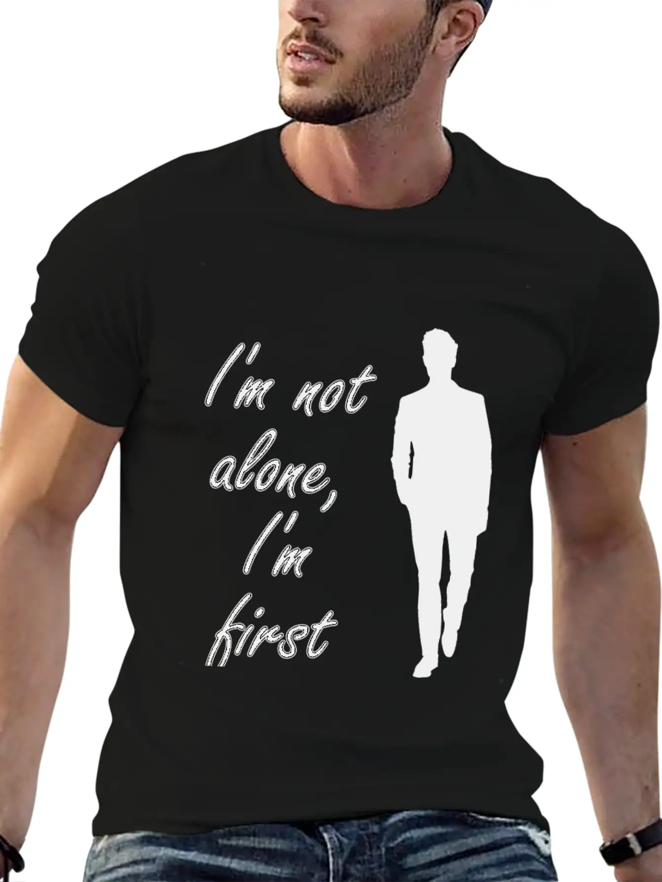 Single But Not Alone Gift Idea Lightweight Cotton T-Shirt – Daily Comfort Graphic Shirt