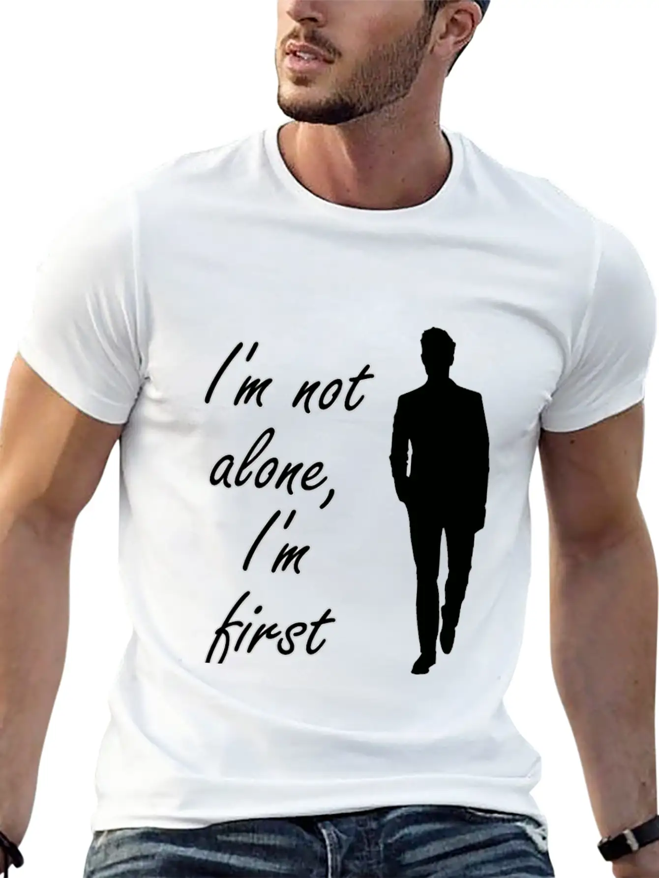 Single But Not Alone Gift Idea Lightweight Cotton T-Shirt – Daily Comfort Graphic Shirt