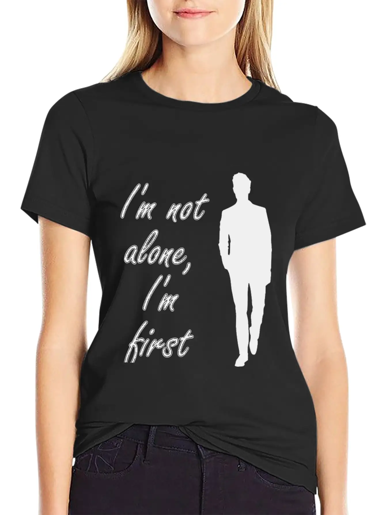 Single But Not Alone Gift Idea Lightweight Cotton T-Shirt – Daily Comfort Graphic Shirt