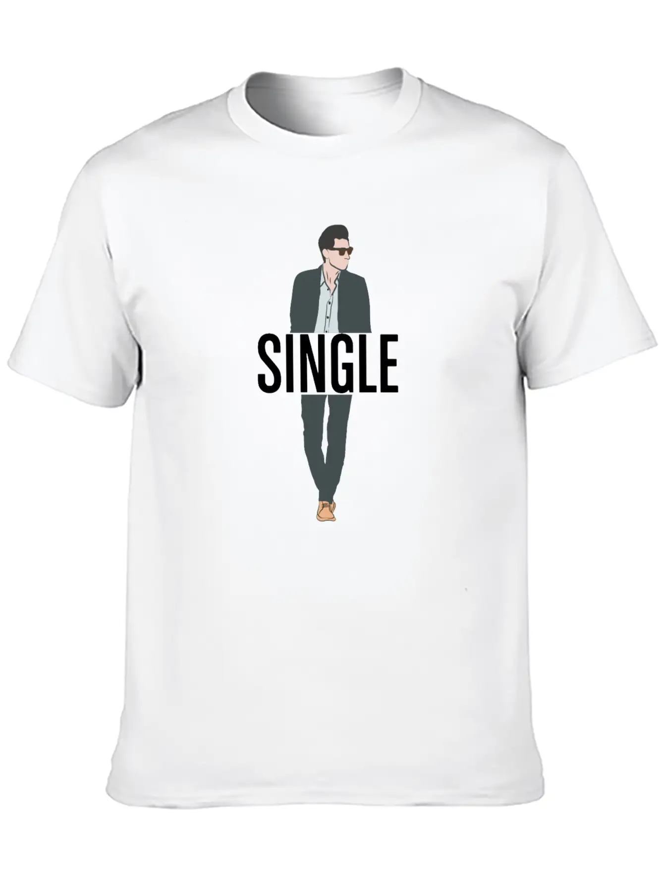 Single But Not Alone Gift Idea Soft Cotton Short Sleeve Tee – Unisex Wardrobe Staple