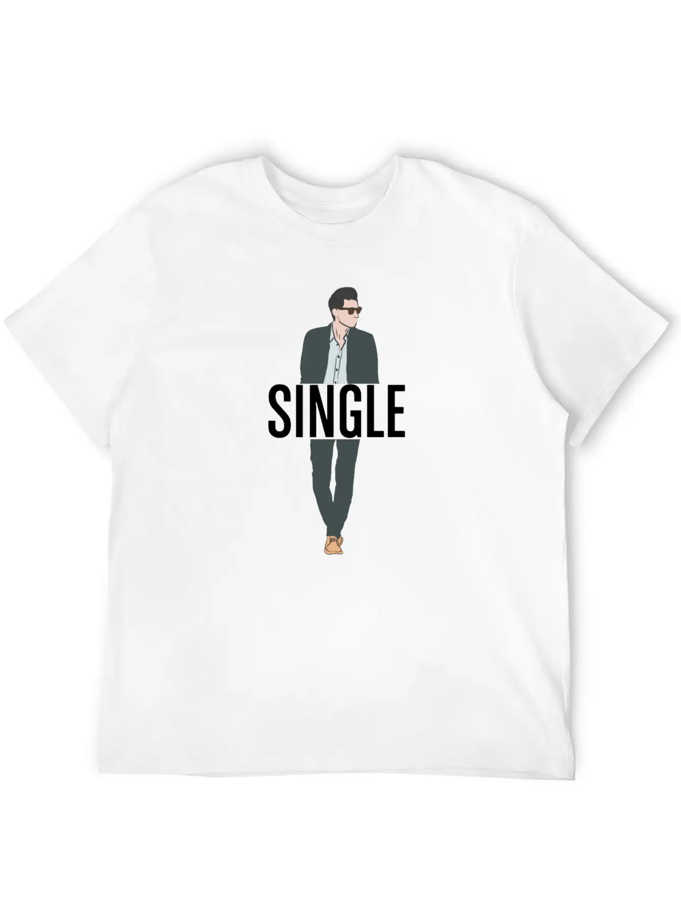 Single But Not Alone Gift Idea Soft Cotton Short Sleeve Tee – Unisex Wardrobe Staple