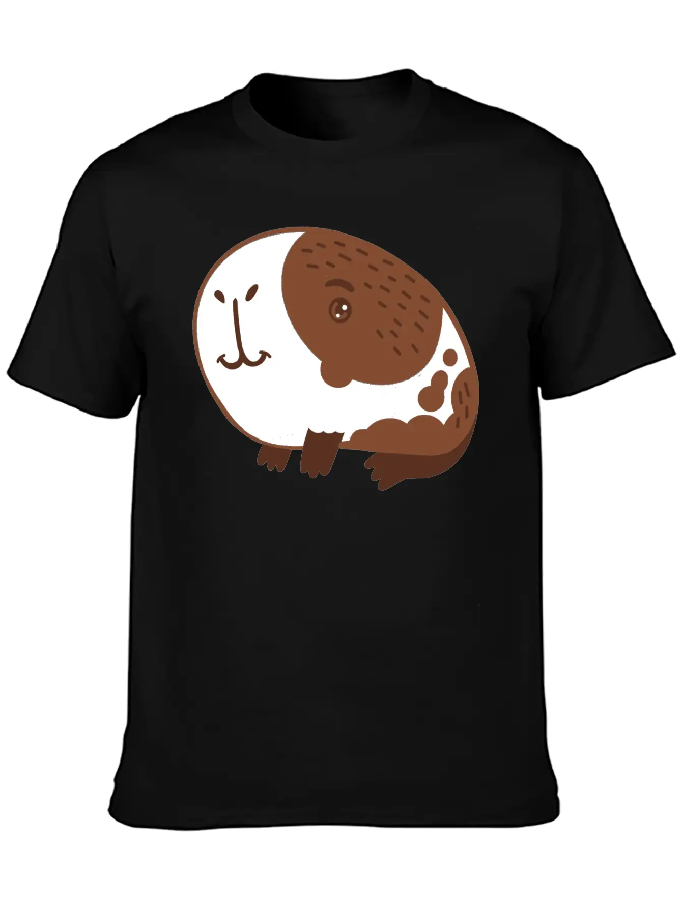Single Hand Drawn Big Nose Guinea Pig Lightweight Cotton T-Shirt – Daily Comfort Graphic Shirt
