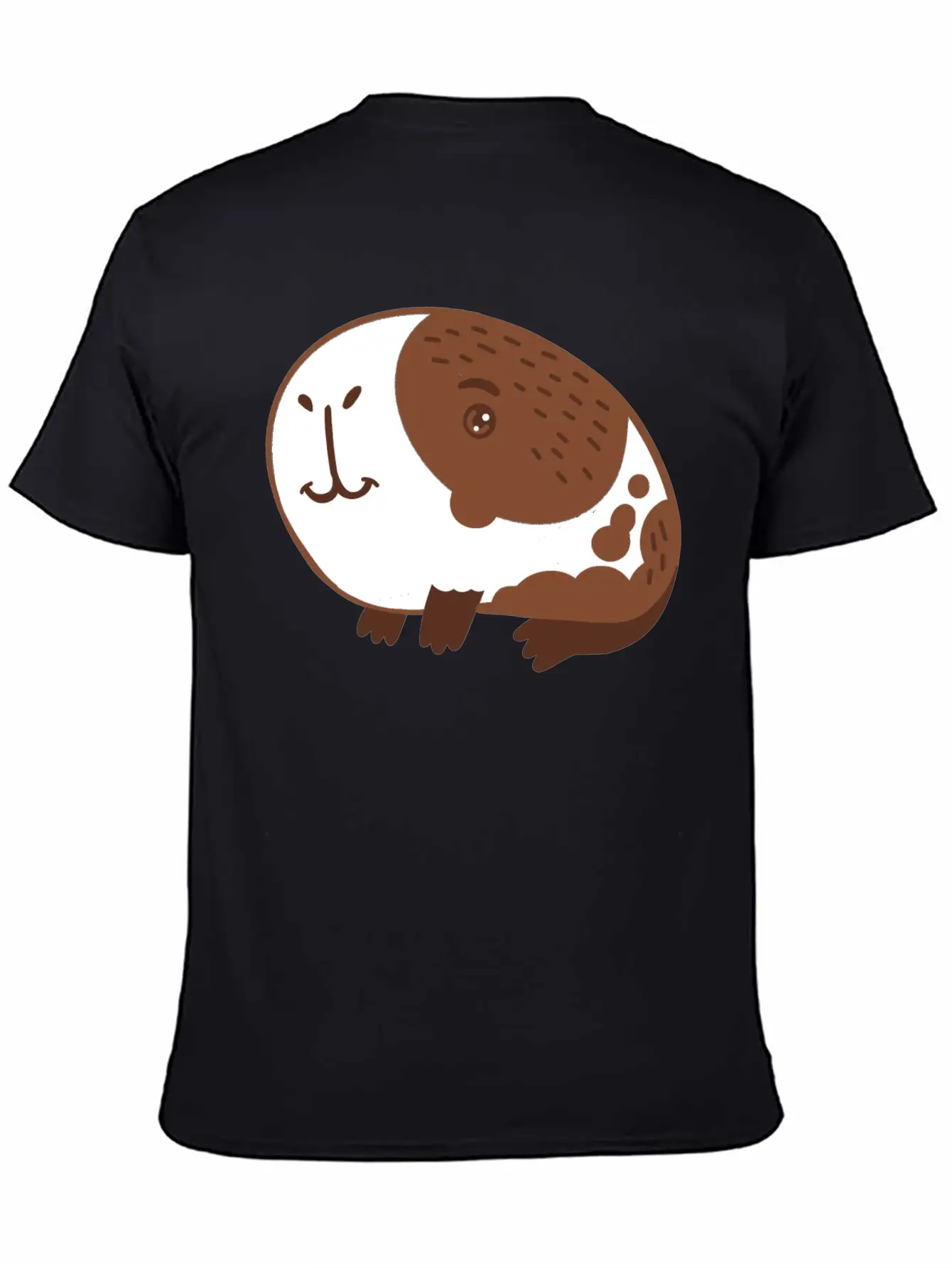 Single Hand Drawn Big Nose Guinea Pig Lightweight Cotton T-Shirt – Daily Comfort Graphic Shirt