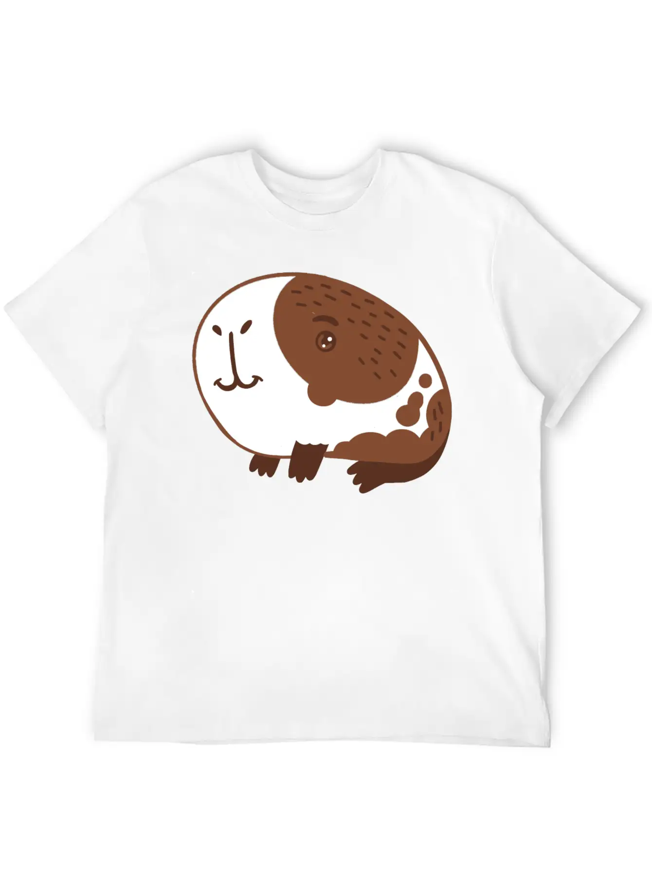 Single Hand Drawn Big Nose Guinea Pig Lightweight Cotton T-Shirt – Daily Comfort Graphic Shirt