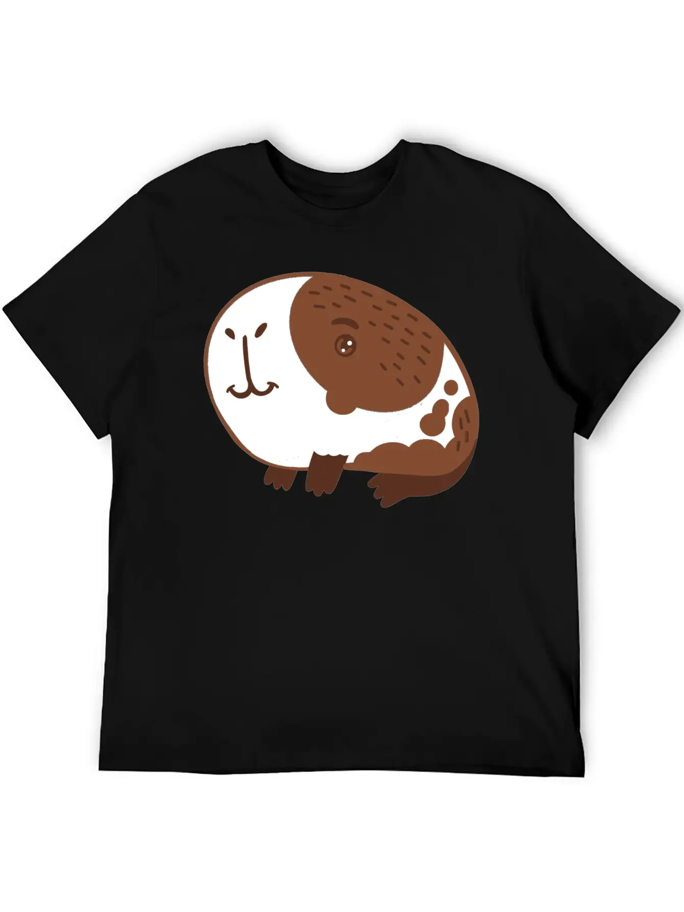 Single Hand Drawn Big Nose Guinea Pig Lightweight Cotton T-Shirt – Daily Comfort Graphic Shirt