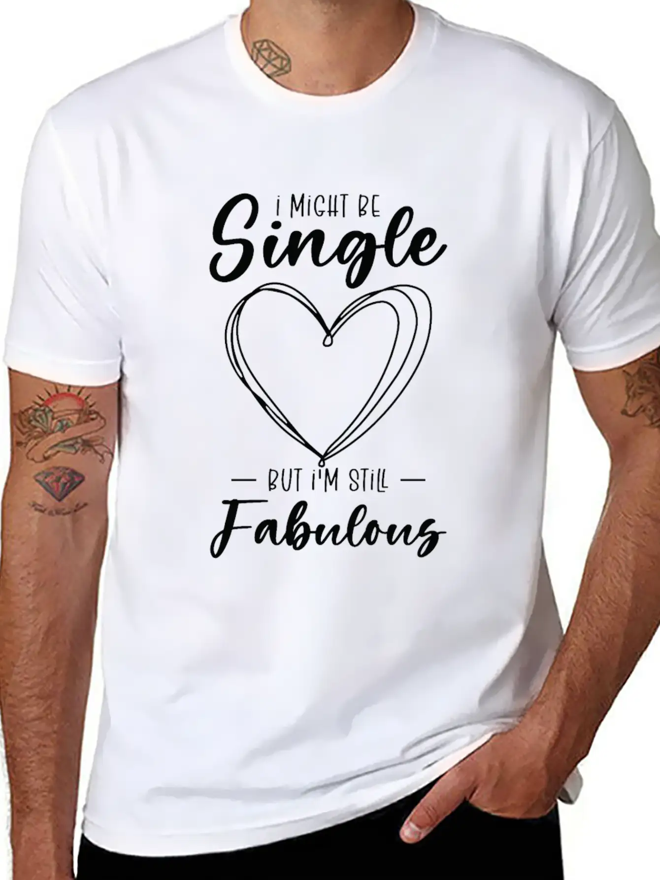 Single Status Fabulous Independent Single Quotes Essential Cotton Tee For Daily Outfits – Unisex Style