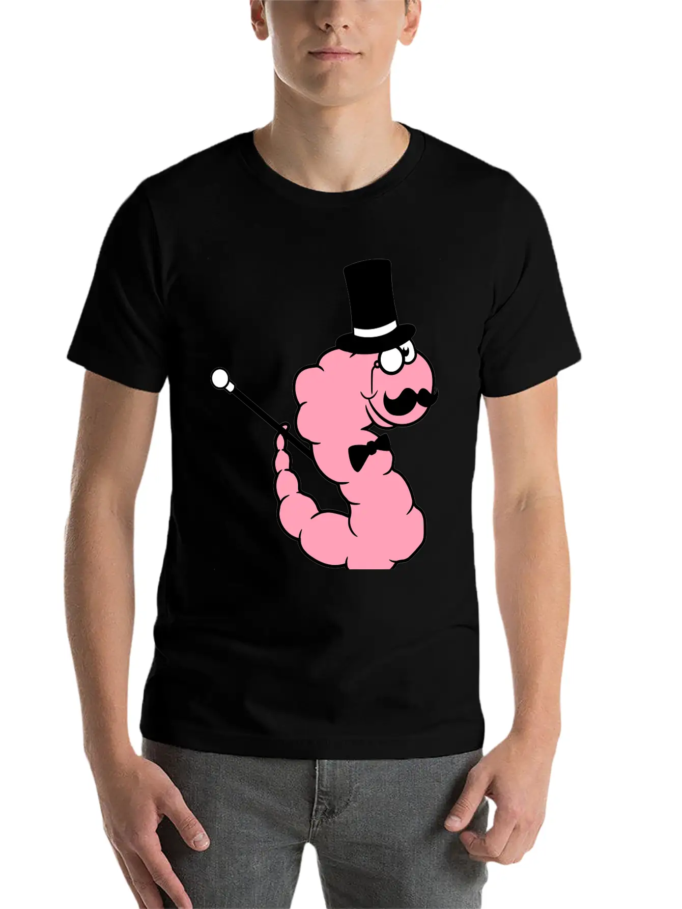 Sir Gentleman Mustache Cylinder Hat Monocle Glasse Relaxed Everyday Tee – Lightweight And Durable Cotton