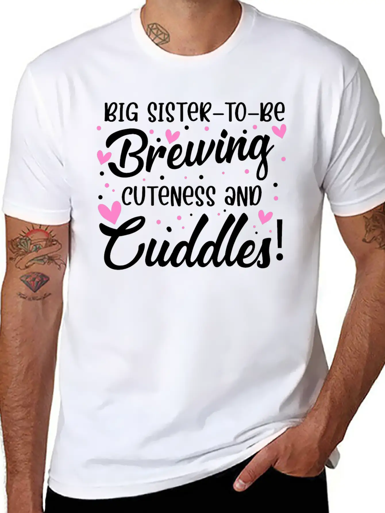 Sister Big Sister To Be Soft Cotton Short Sleeve Tee – Unisex Wardrobe Staple