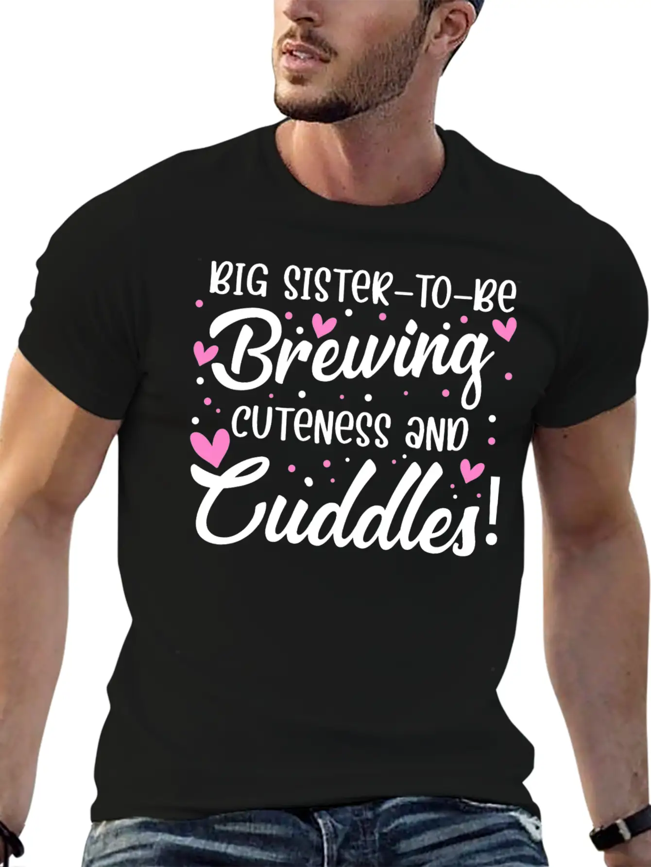 Sister Big Sister To Be Soft Cotton Short Sleeve Tee – Unisex Wardrobe Staple