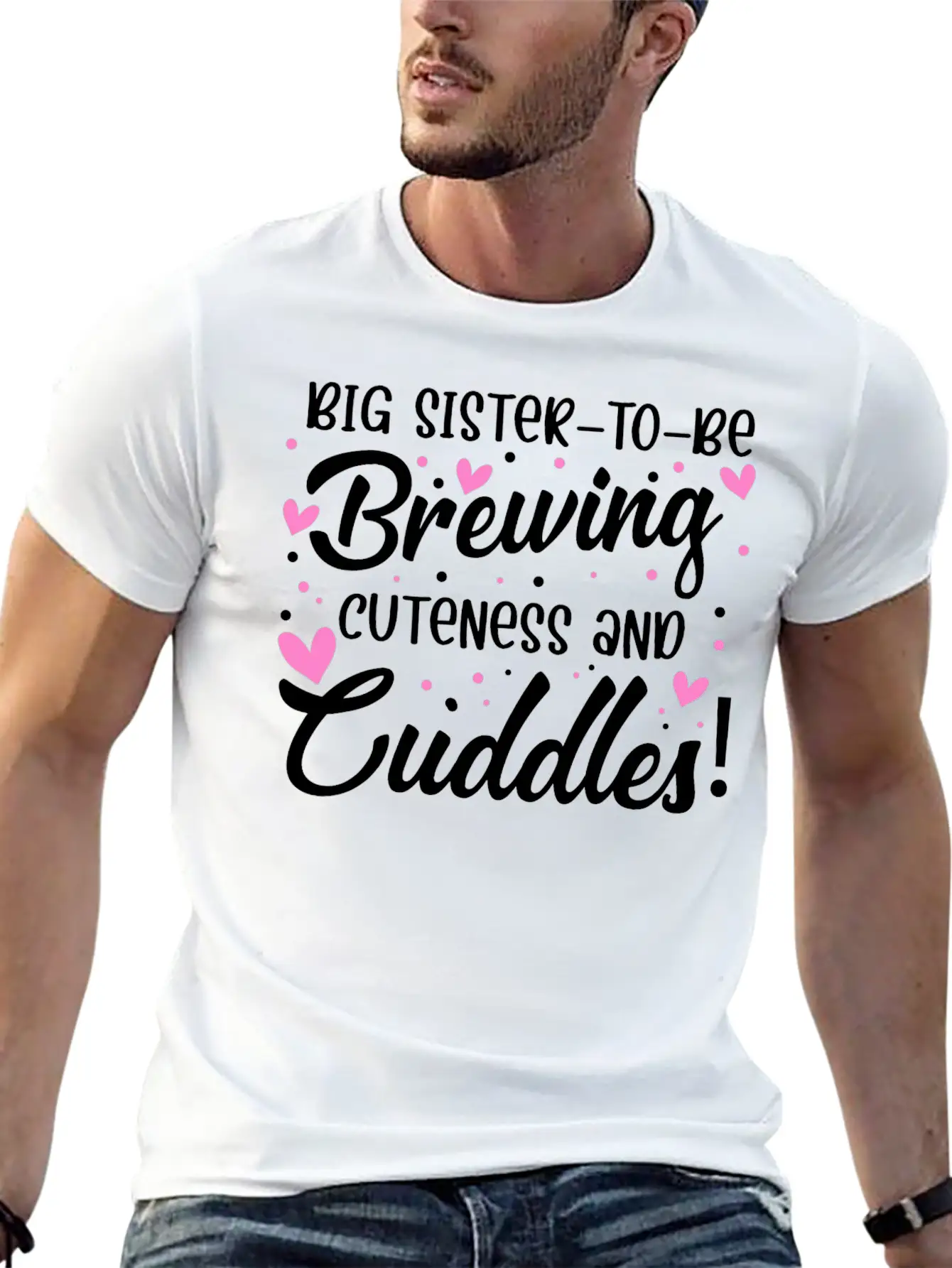 Sister Big Sister To Be Soft Cotton Short Sleeve Tee – Unisex Wardrobe Staple