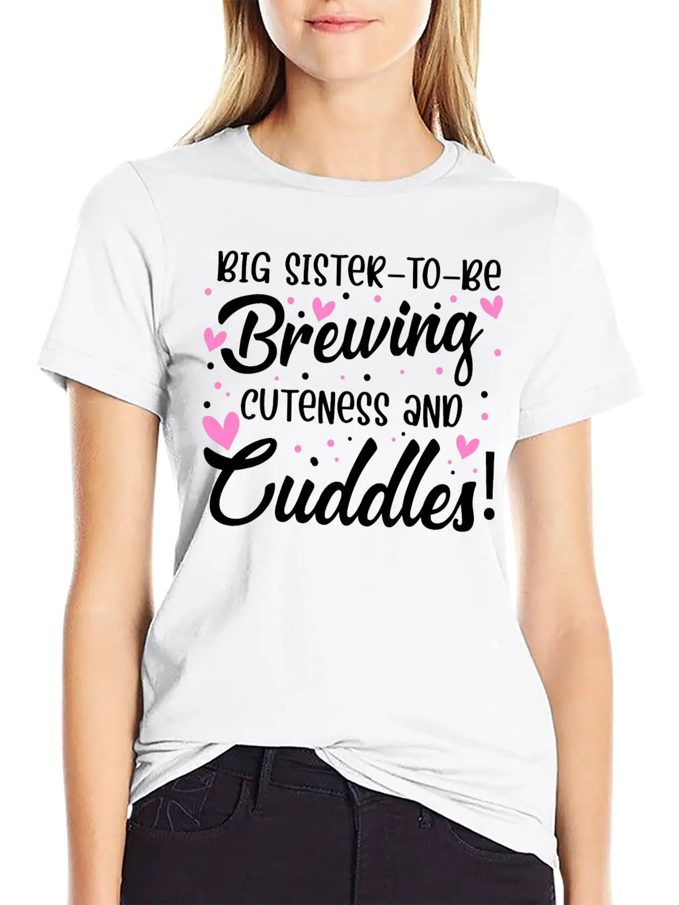 Sister Big Sister To Be Soft Cotton Short Sleeve Tee – Unisex Wardrobe Staple