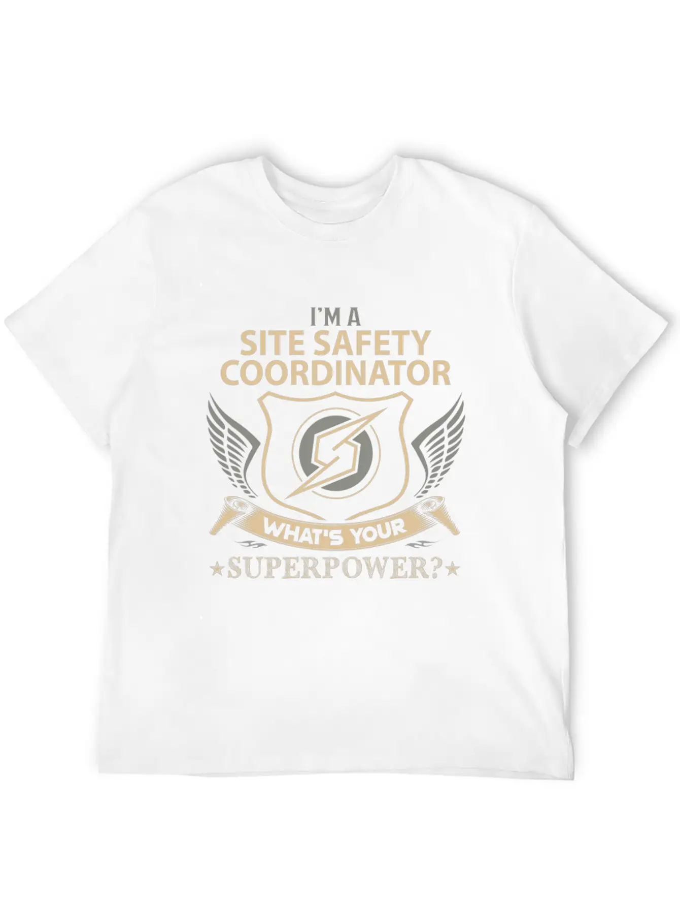 Site Safety Coordinator T Shirt - Superpower Job G Modern Fit Casual T-Shirt – Clean And Versatile Design