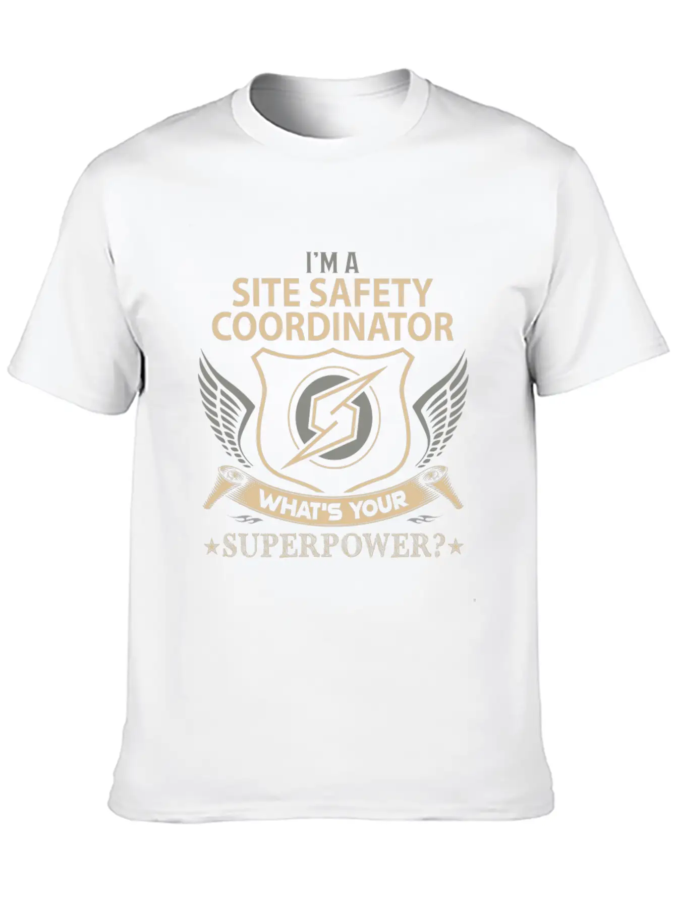 Site Safety Coordinator T Shirt - Superpower Job G Modern Fit Casual T-Shirt – Clean And Versatile Design