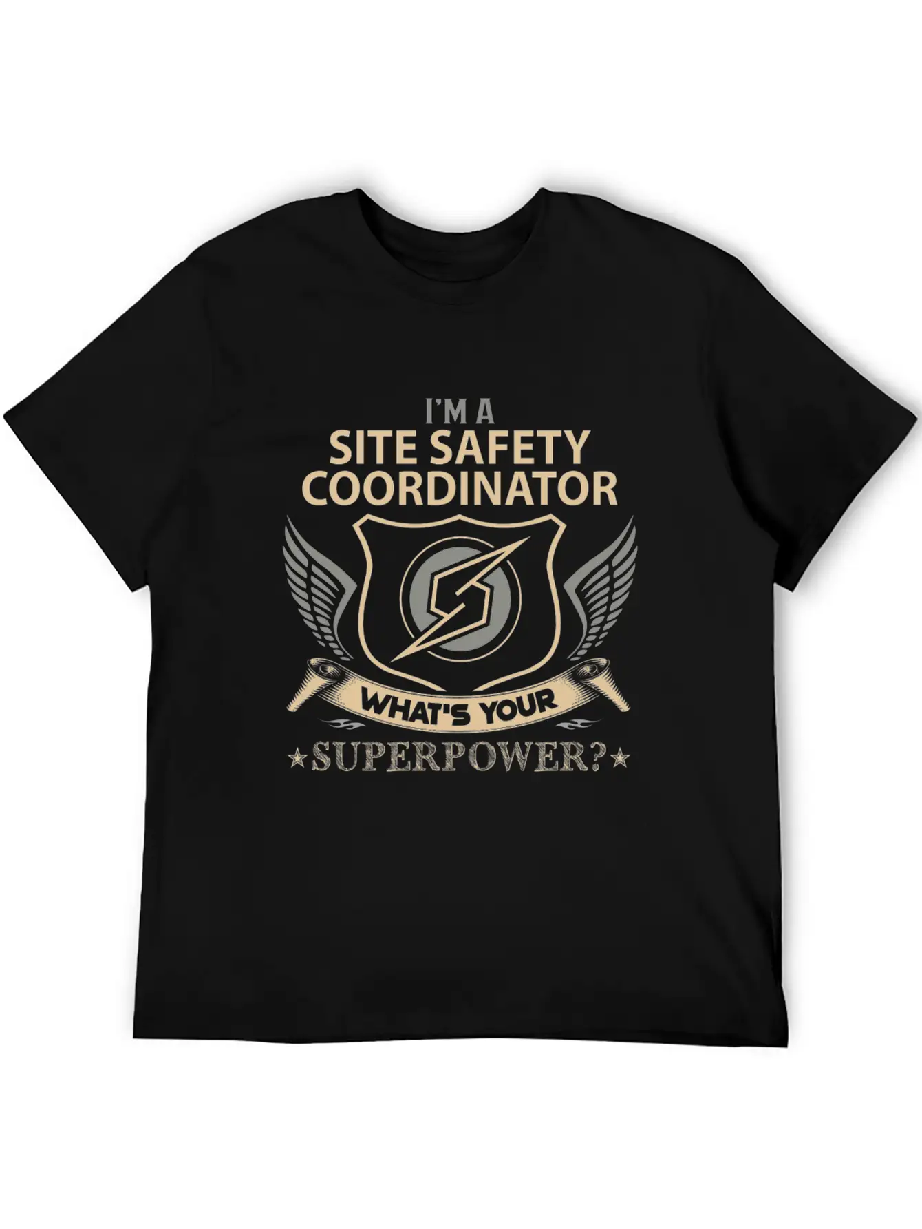 Site Safety Coordinator T Shirt - Superpower Job G Modern Fit Casual T-Shirt – Clean And Versatile Design