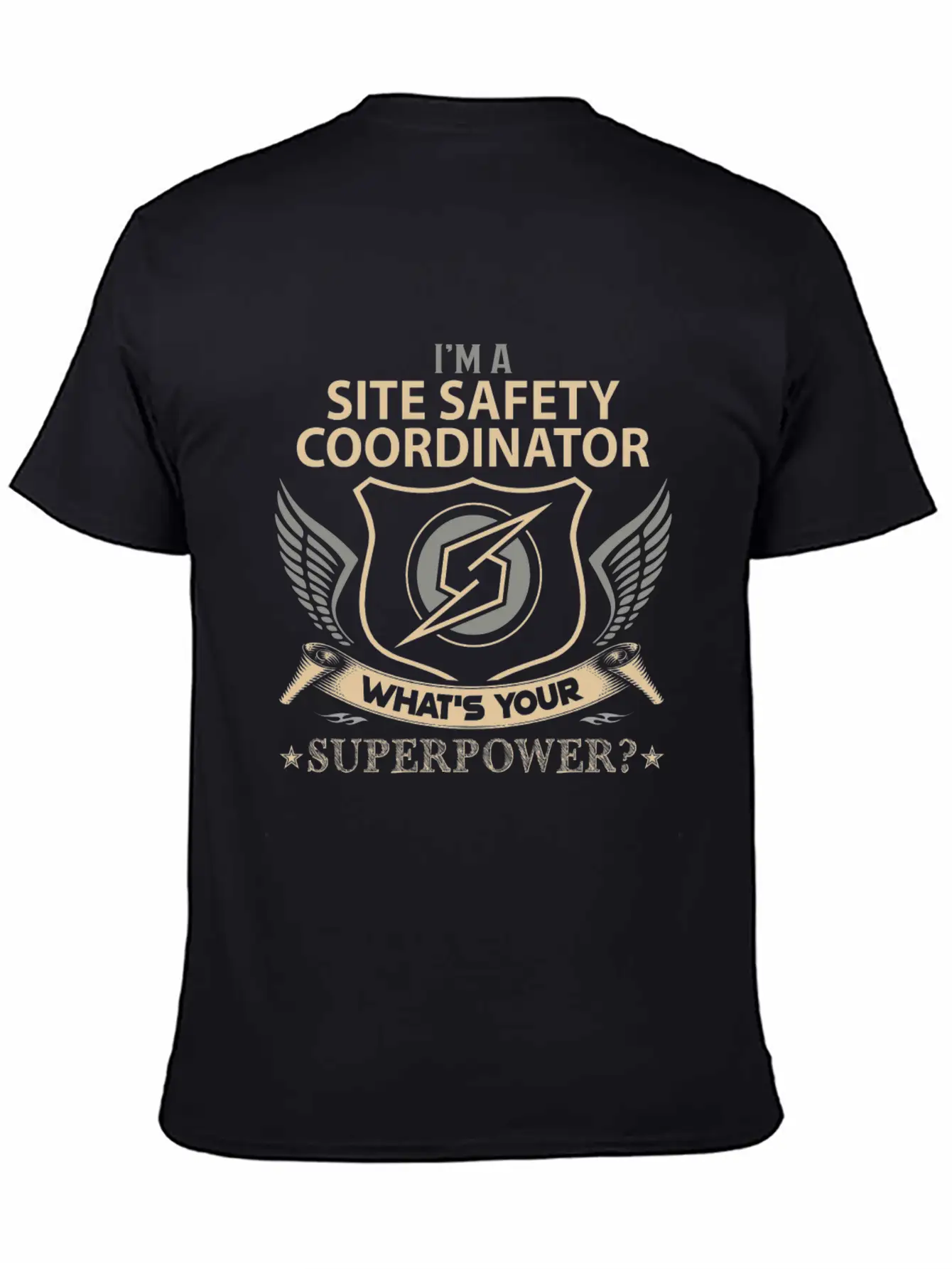 Site Safety Coordinator T Shirt - Superpower Job G Modern Fit Casual T-Shirt – Clean And Versatile Design