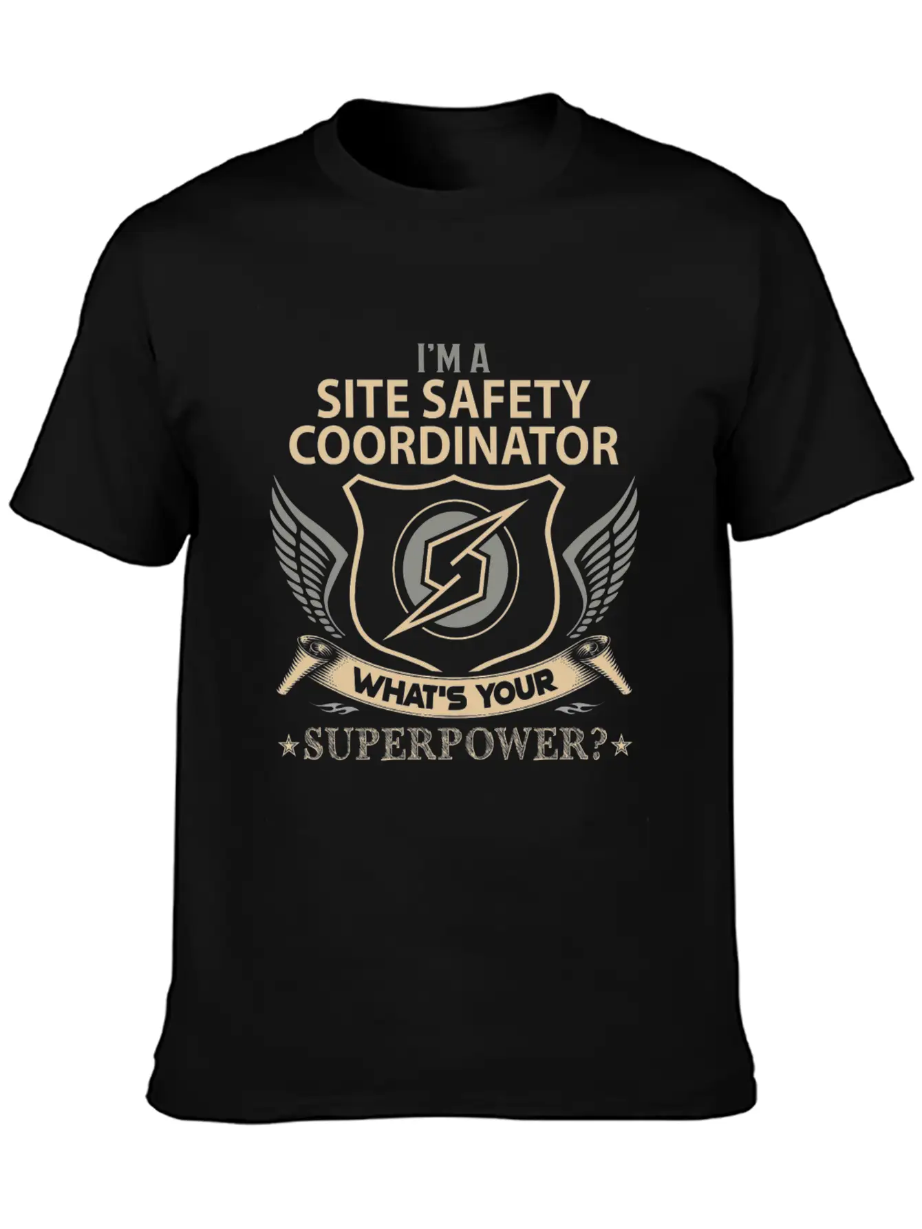 Site Safety Coordinator T Shirt - Superpower Job G Modern Fit Casual T-Shirt – Clean And Versatile Design