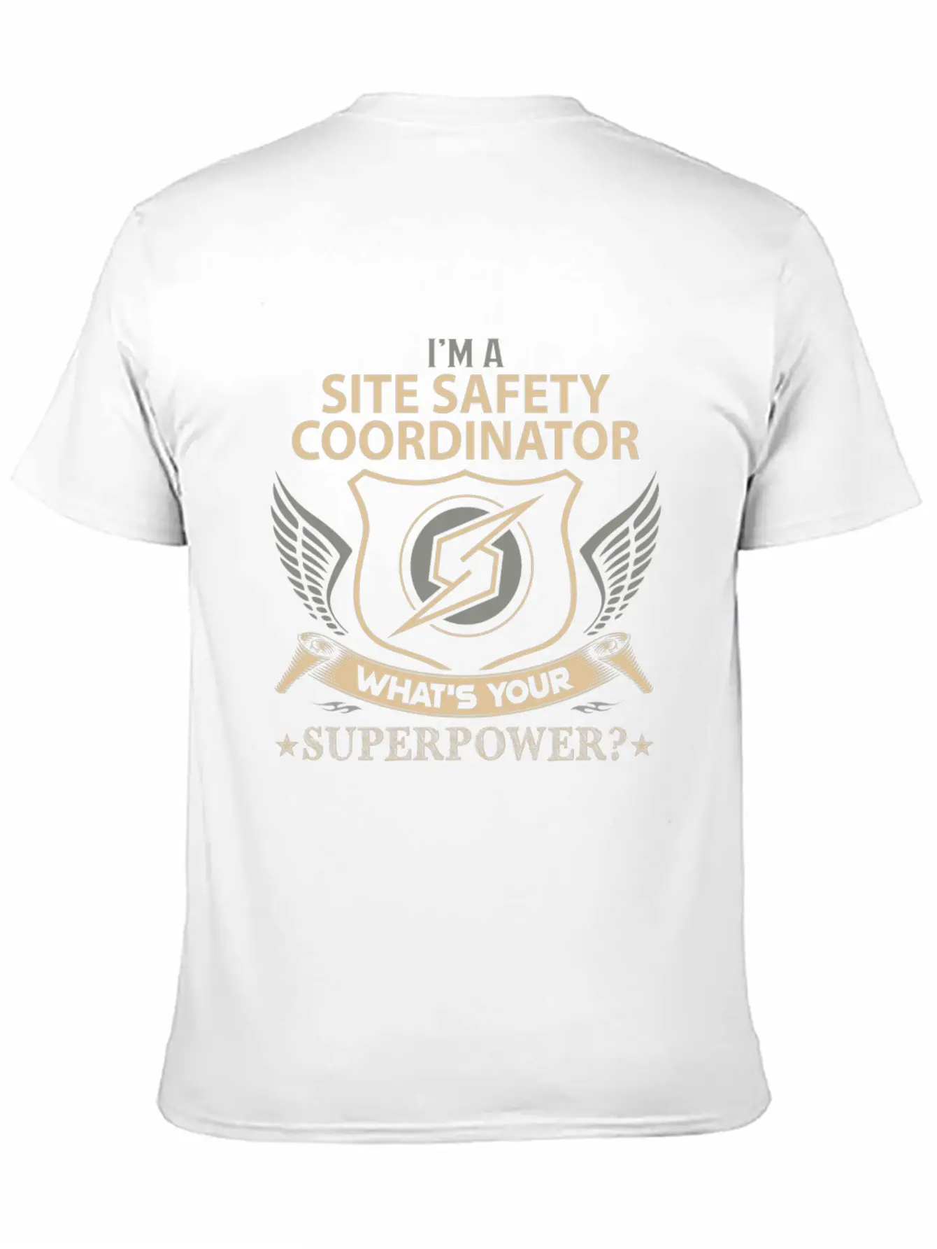 Site Safety Coordinator T Shirt - Superpower Job G Modern Fit Casual T-Shirt – Clean And Versatile Design