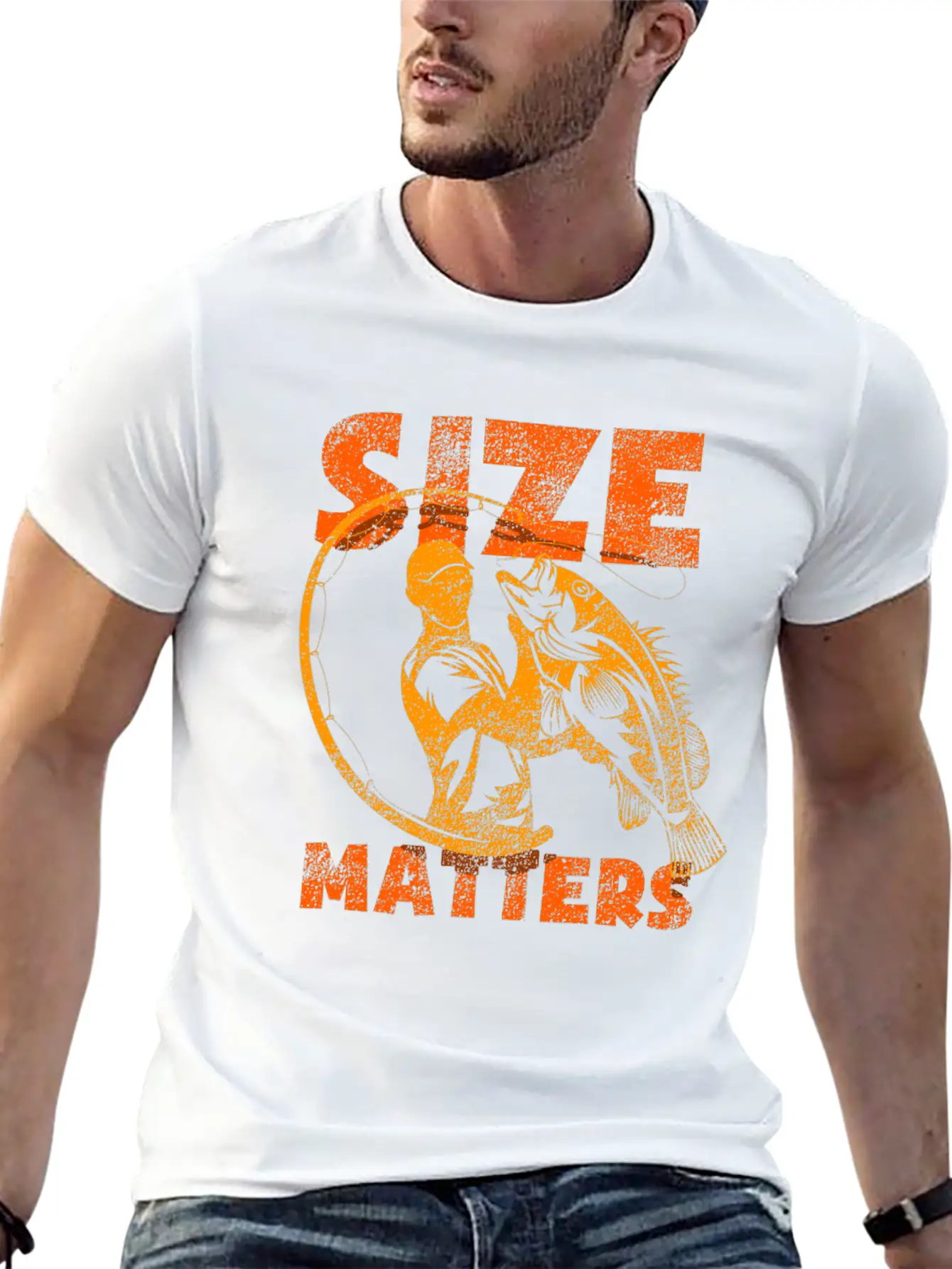 Size Matters Fishing Women Reel Cool Dad Unisex Casual T-Shirt – Clean Design For Daily Comfort