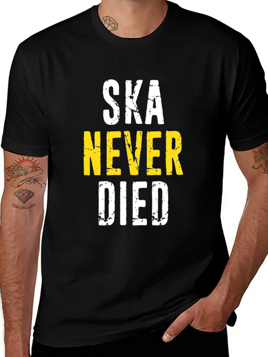 Ska Never Died Jamaica Jamaican Punk Emo Skater Di Basic Graphic T-Shirt – Daily Comfort In Soft Cotton