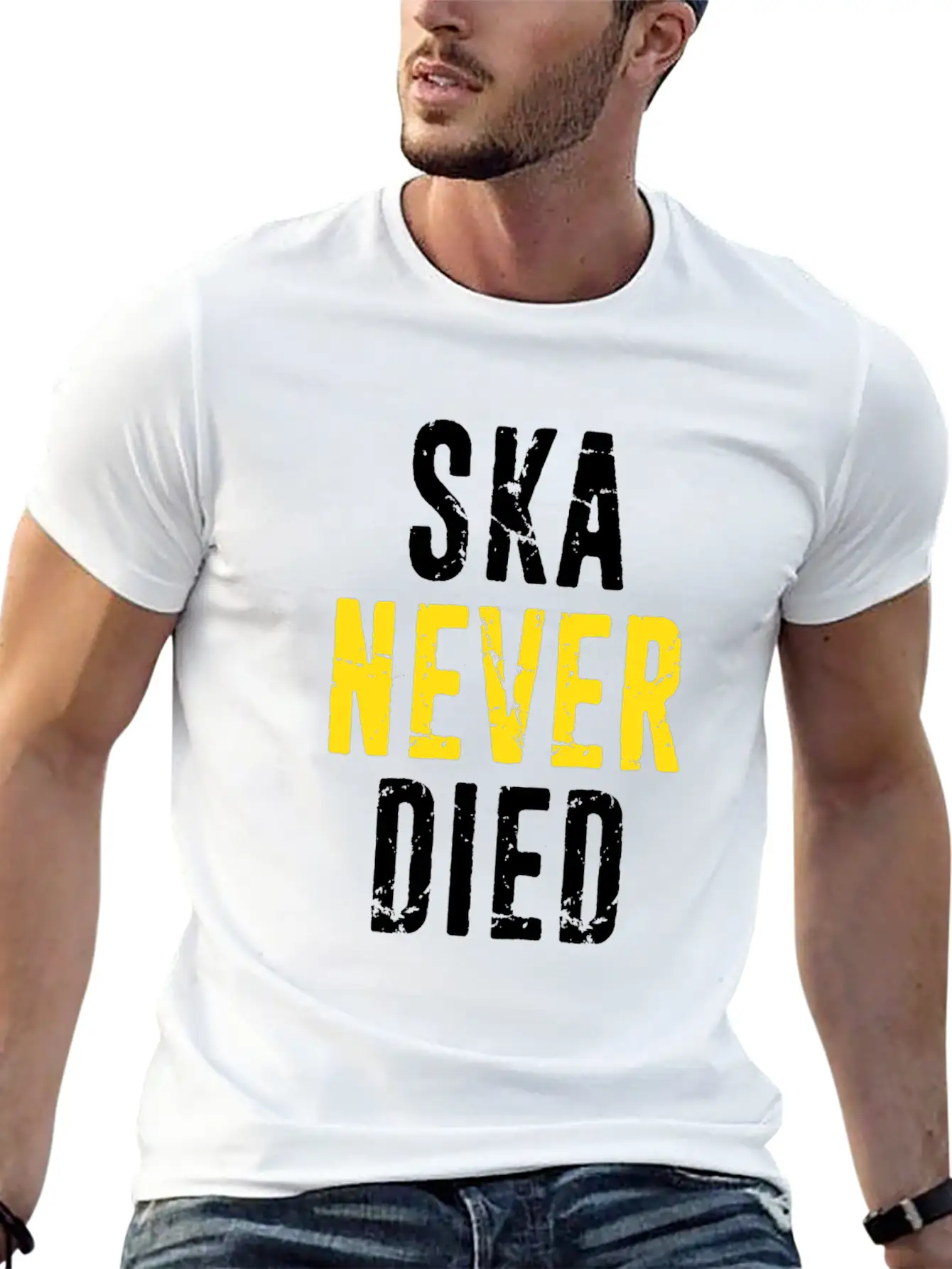 Ska Never Died Jamaica Jamaican Punk Emo Skater Di Basic Graphic T-Shirt – Daily Comfort In Soft Cotton