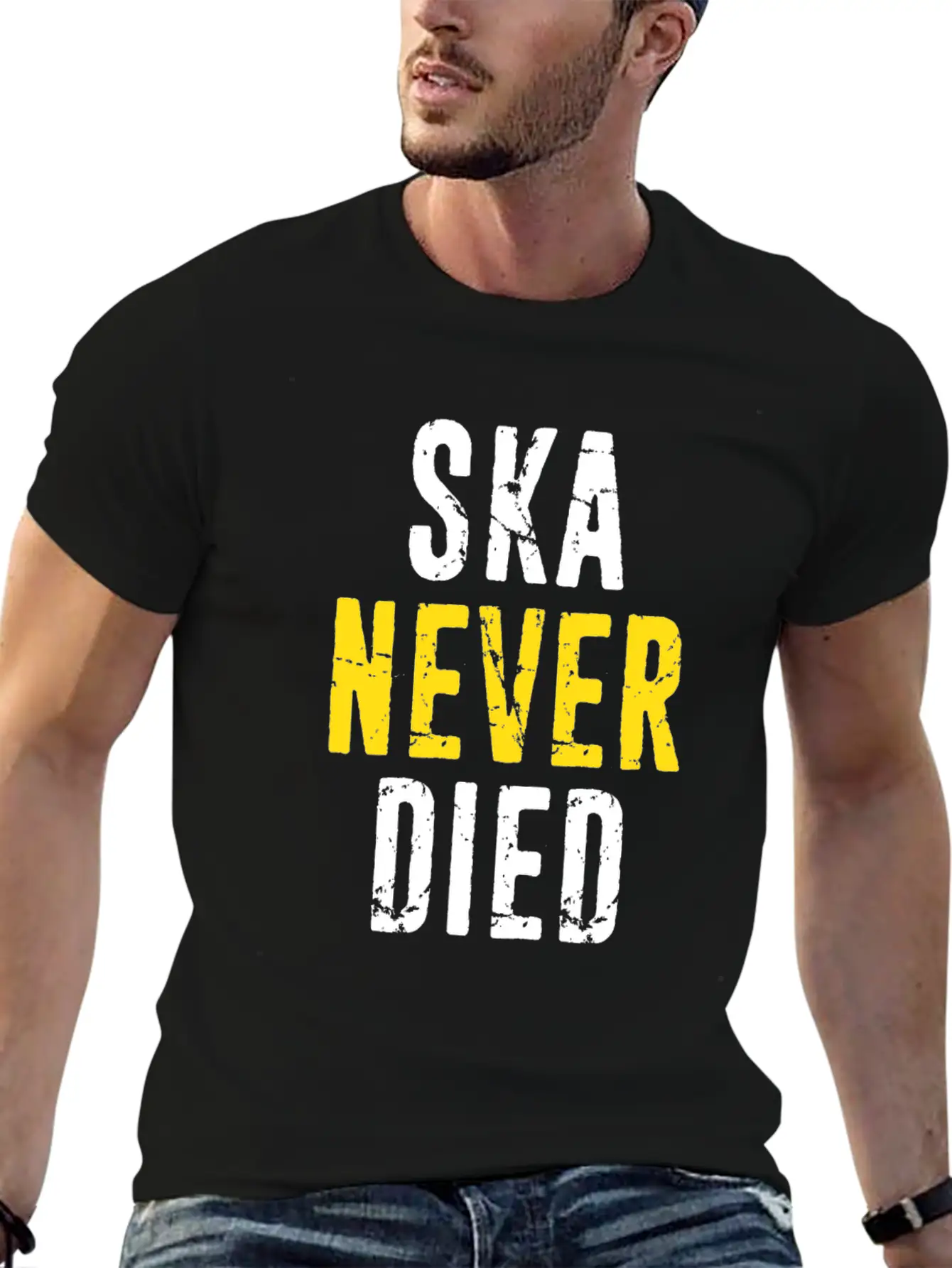Ska Never Died Jamaica Jamaican Punk Emo Skater Di Basic Graphic T-Shirt – Daily Comfort In Soft Cotton