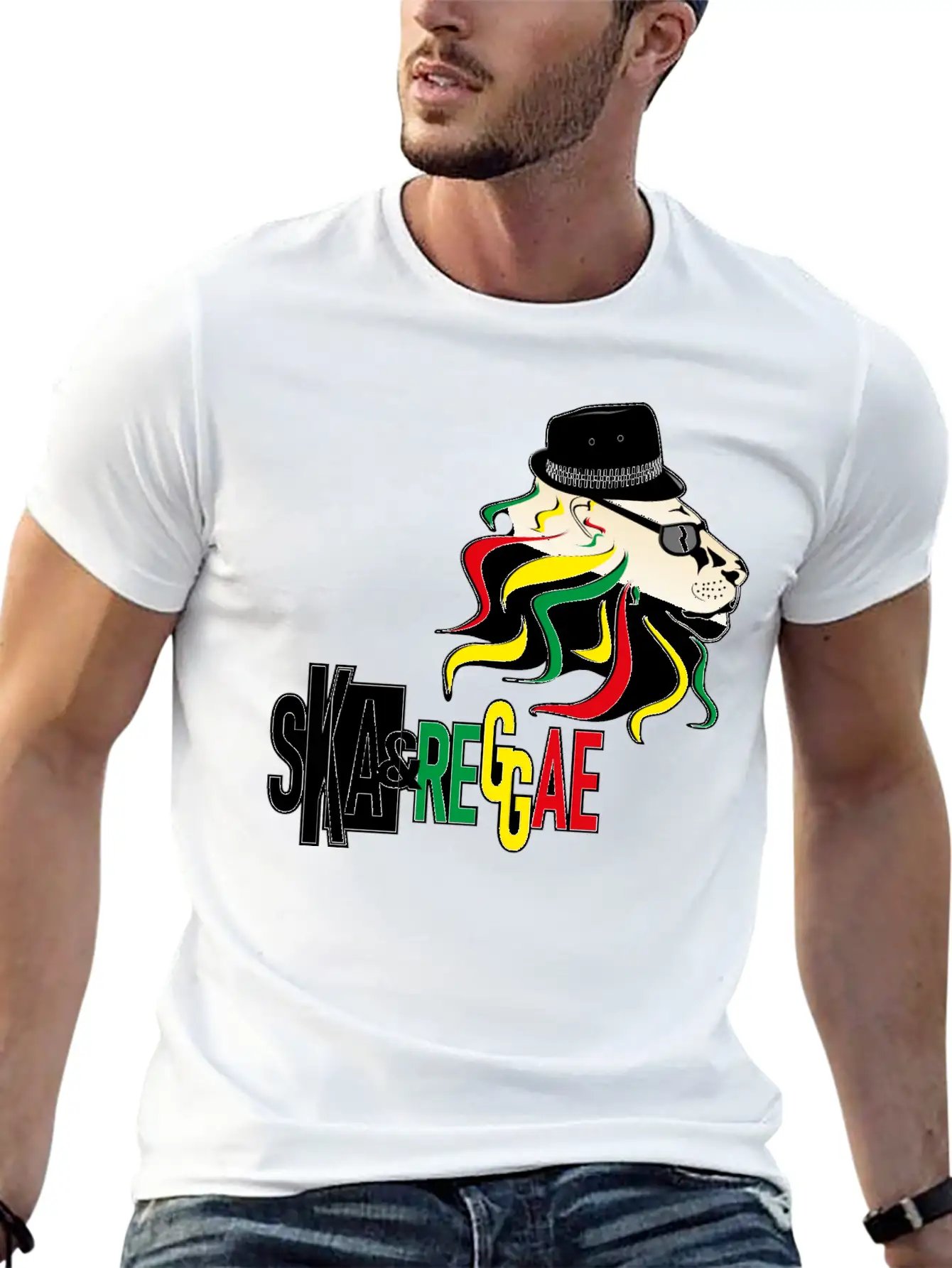 Ska & Reggae Comfortable Minimalist Graphic Tee – Summer Style Essential