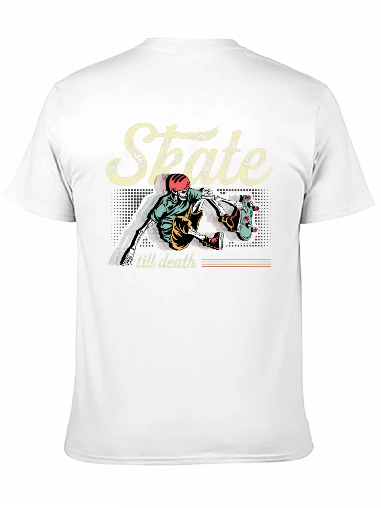 Skate Till Death Skater Gift Basic Graphic T-Shirt – Daily Comfort In Soft Cotton