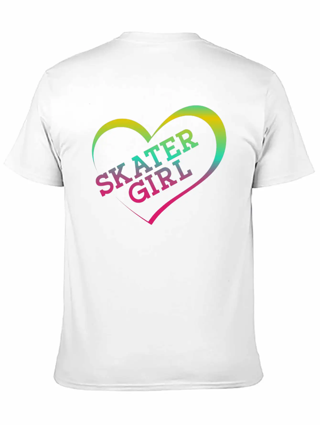 Skateboard Heart Watercolor Skater Essential Cotton Tee For Daily Outfits – Unisex Style