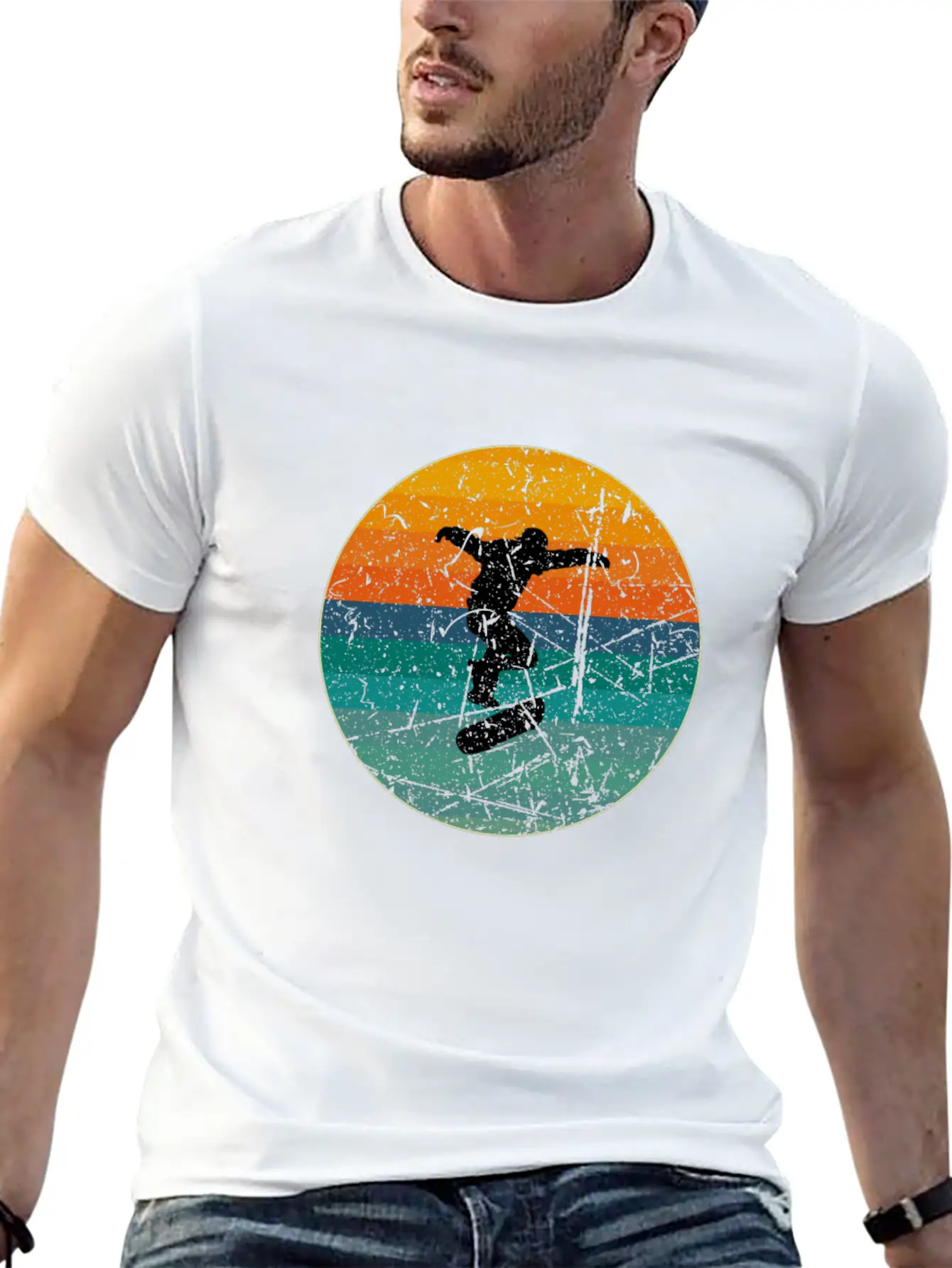 Skater Comfortable Minimalist Graphic Tee – Summer Style Essential
