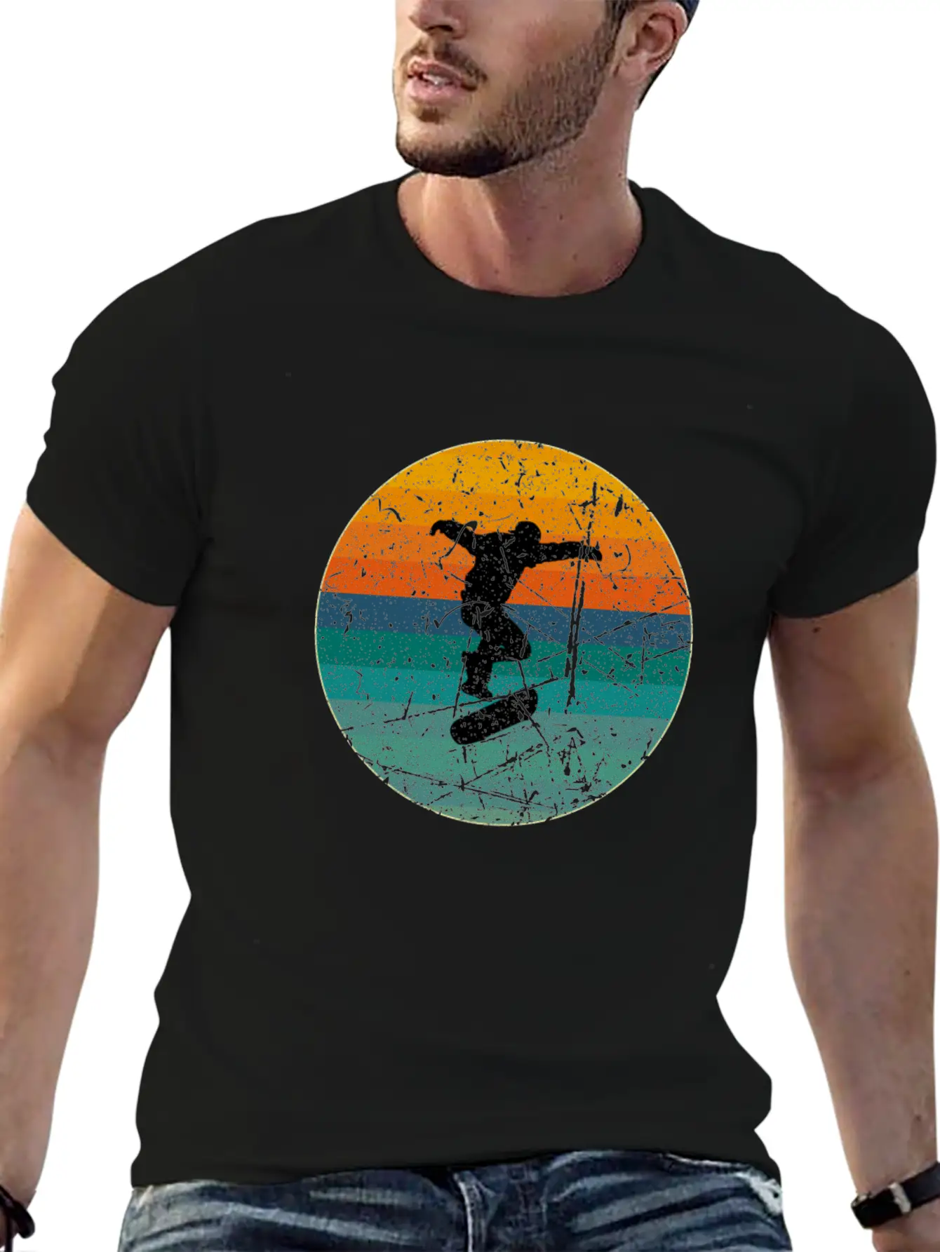 Skater Comfortable Minimalist Graphic Tee – Summer Style Essential
